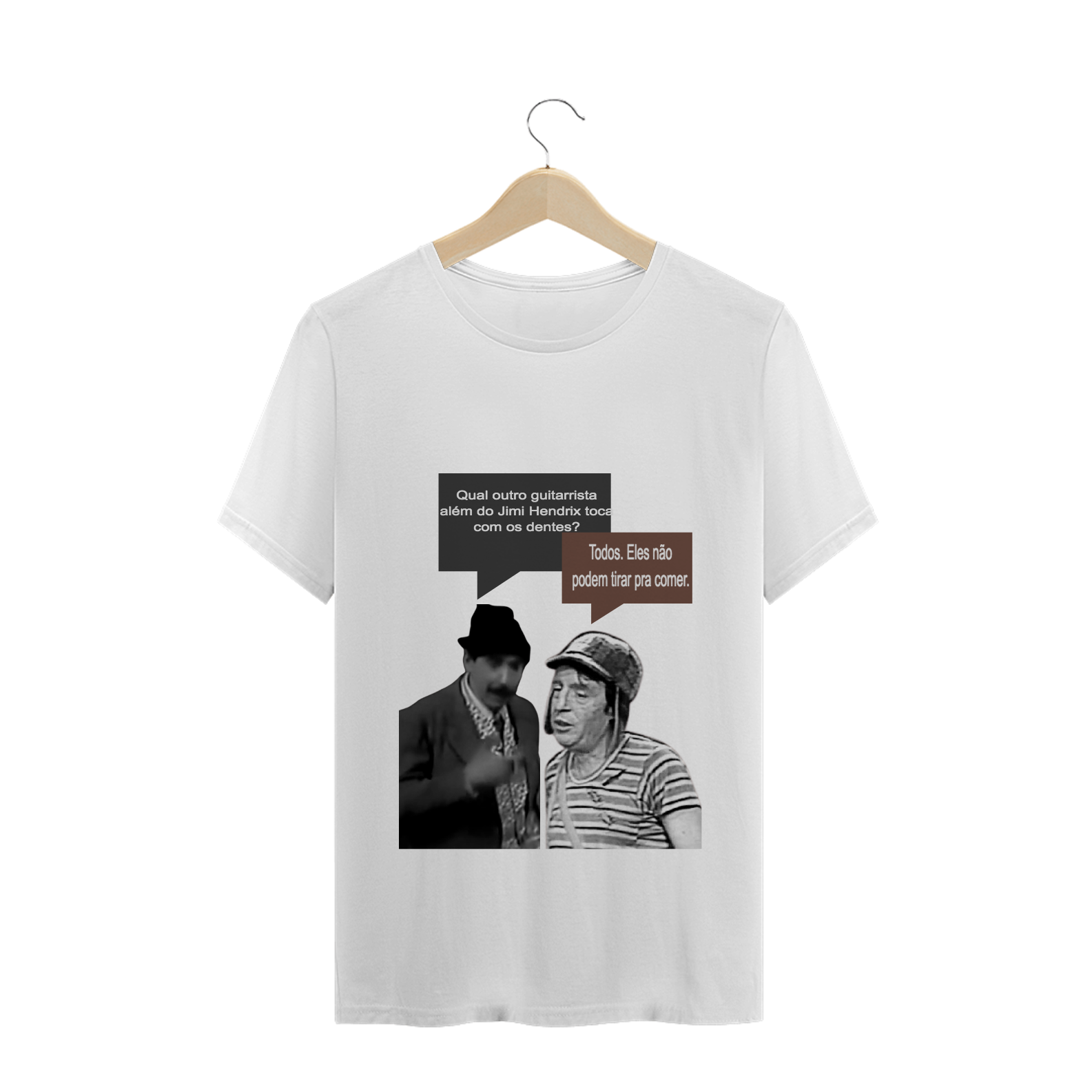 Camiseta MASCULINA Chaves e Professor Girafales
