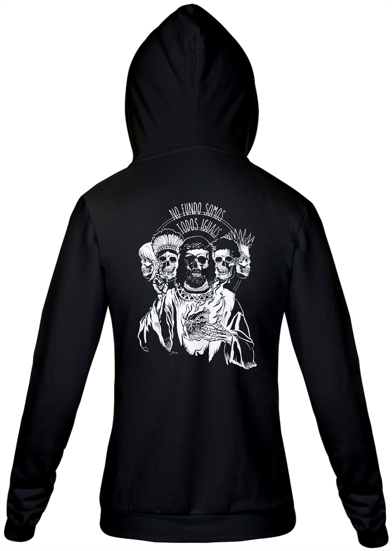 Moletom com zíper Unissex - Somos Todos Iguais