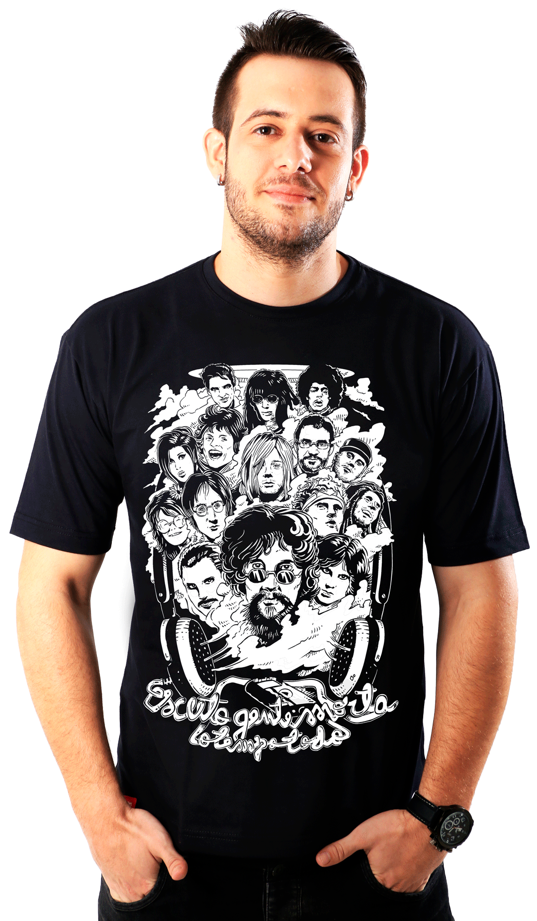 Camiseta MSKA Escuto Gente Morta Preta