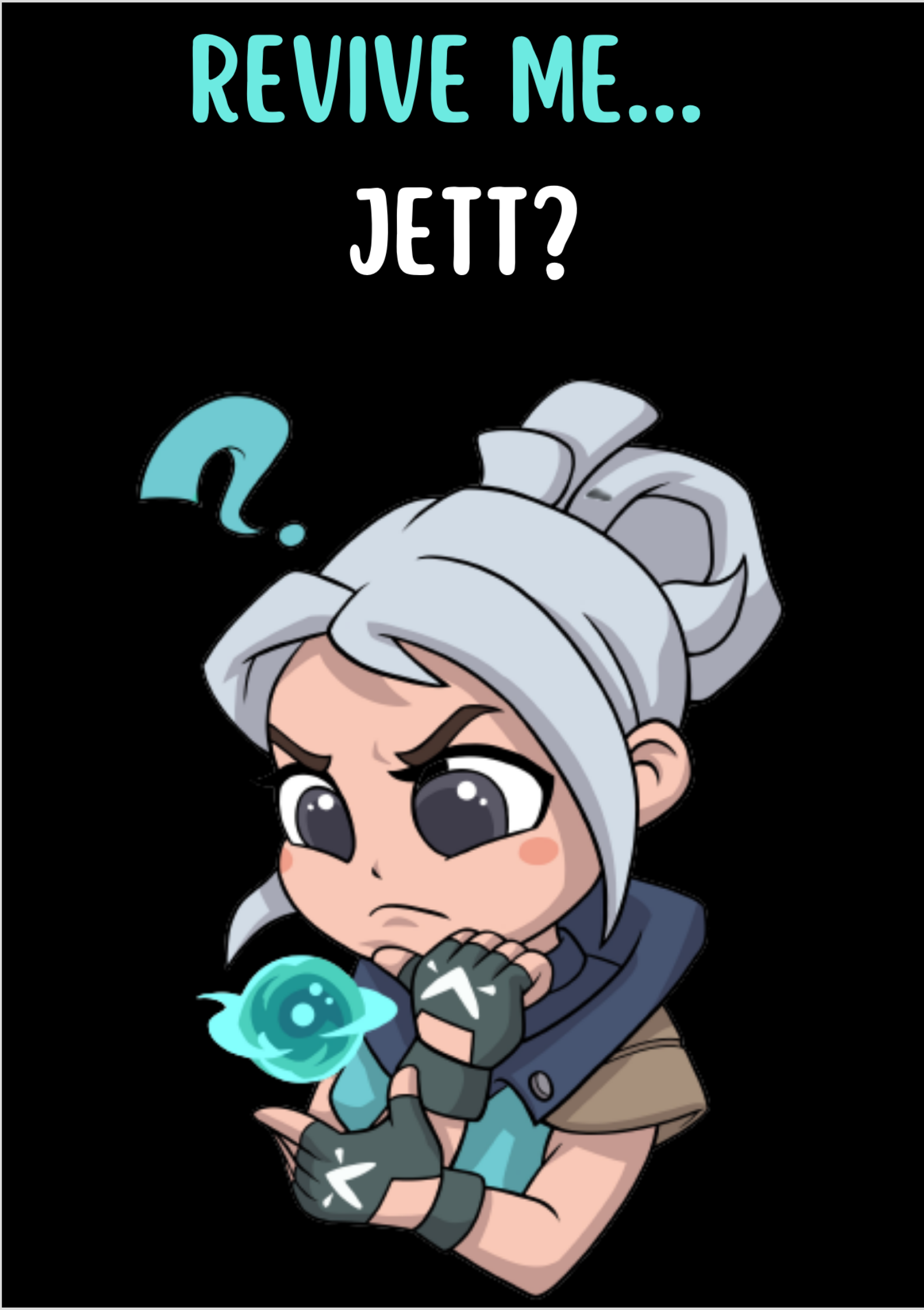 Revive me jett quadro decorativo valorant