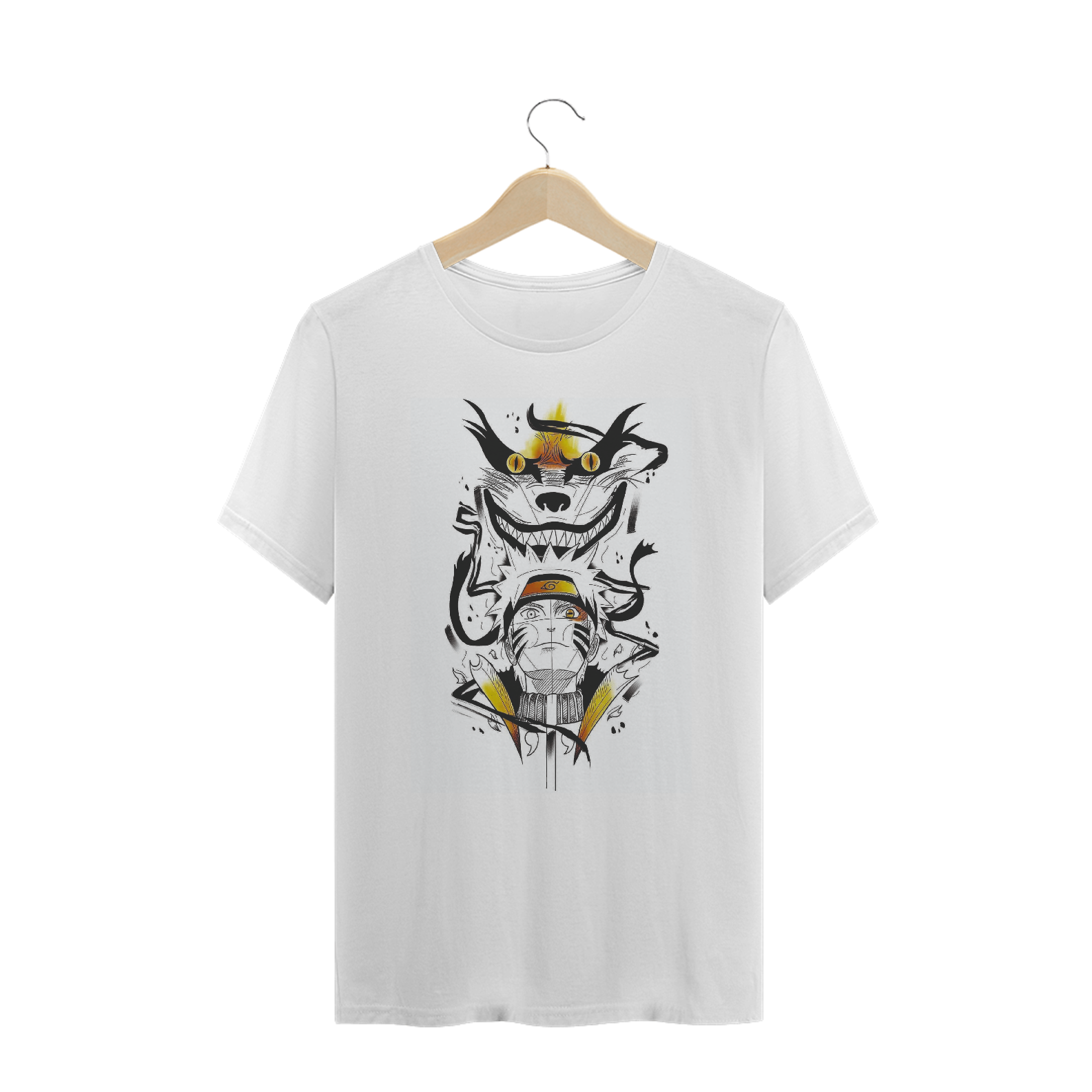 Camiseta Naruto e Kyuubi 