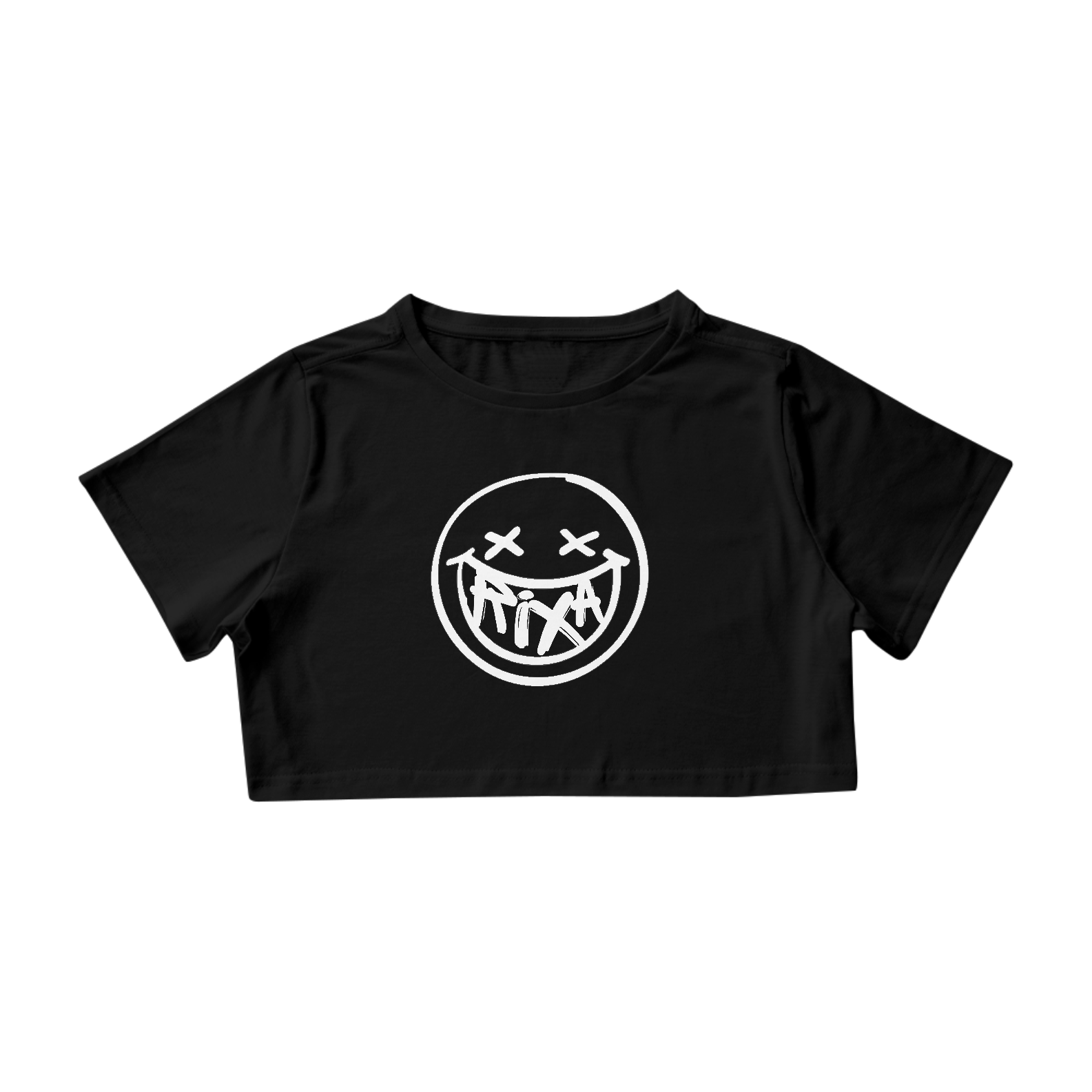 Cropped Preto - Smile Branco