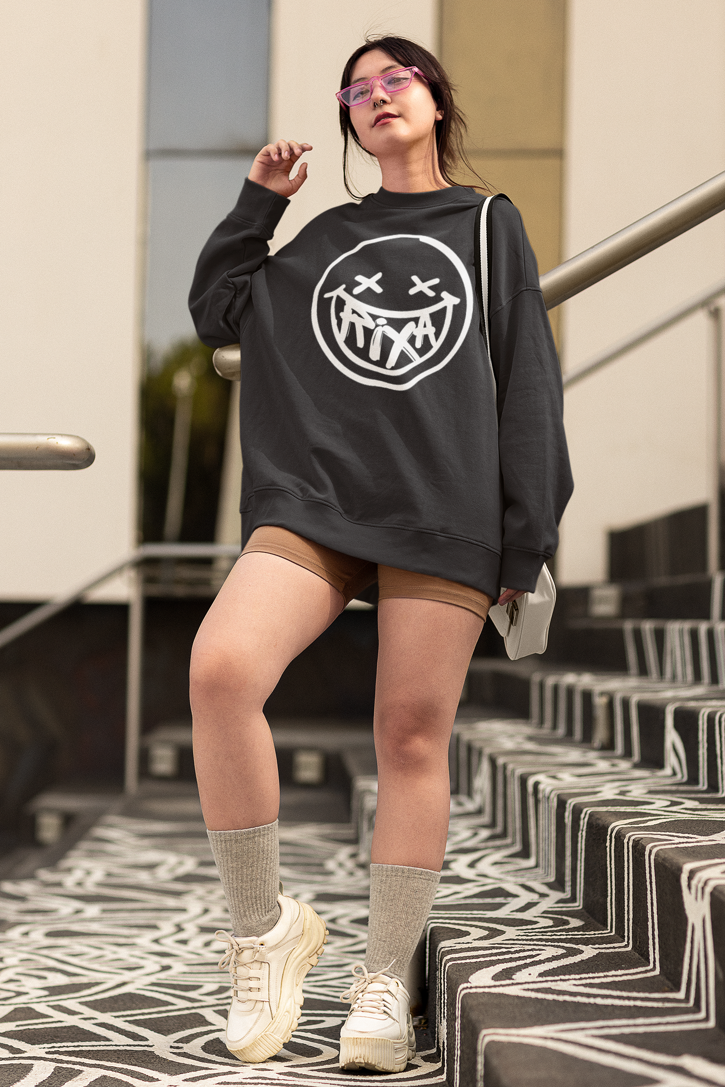 Moletom Simples - Smile Branco