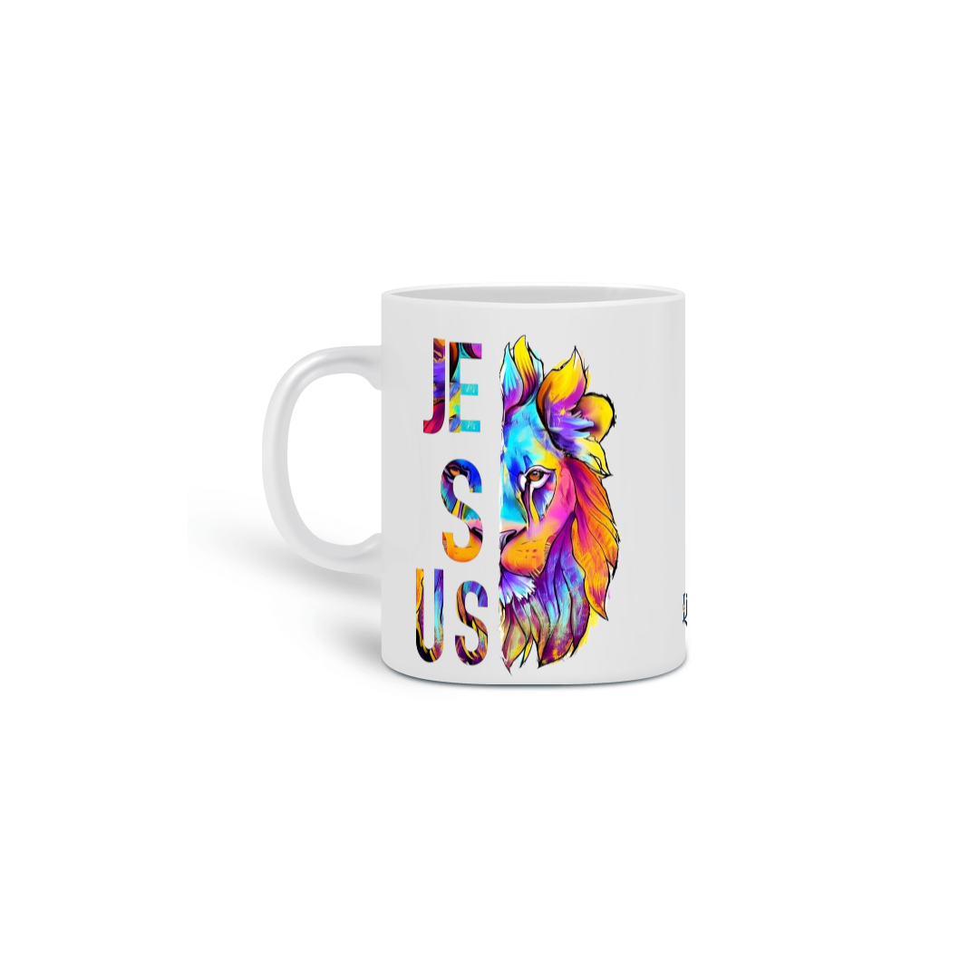 Caneca Leão Colors