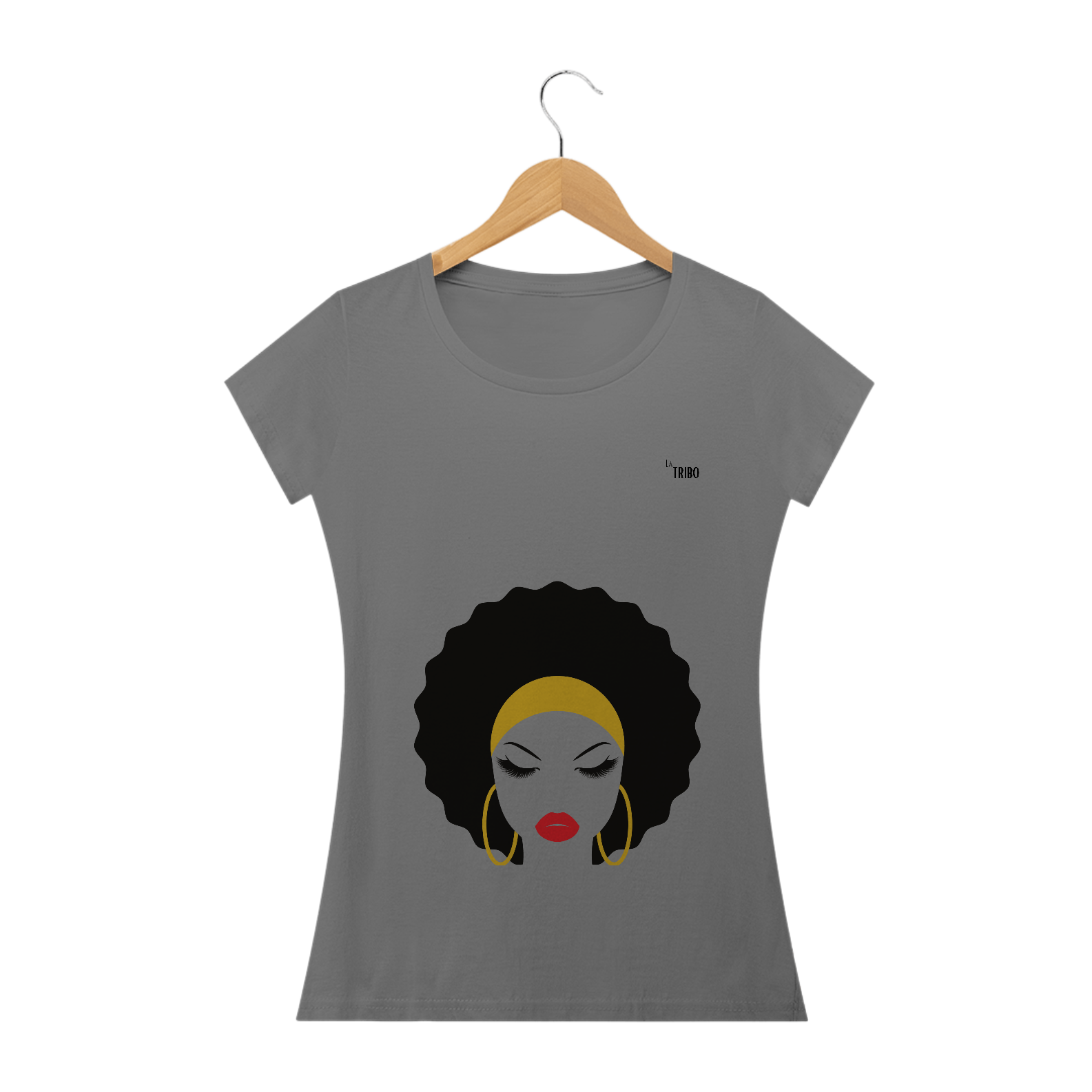 Nome do produto  Camiseta baby-long LA TRIBO Black ESTONADA