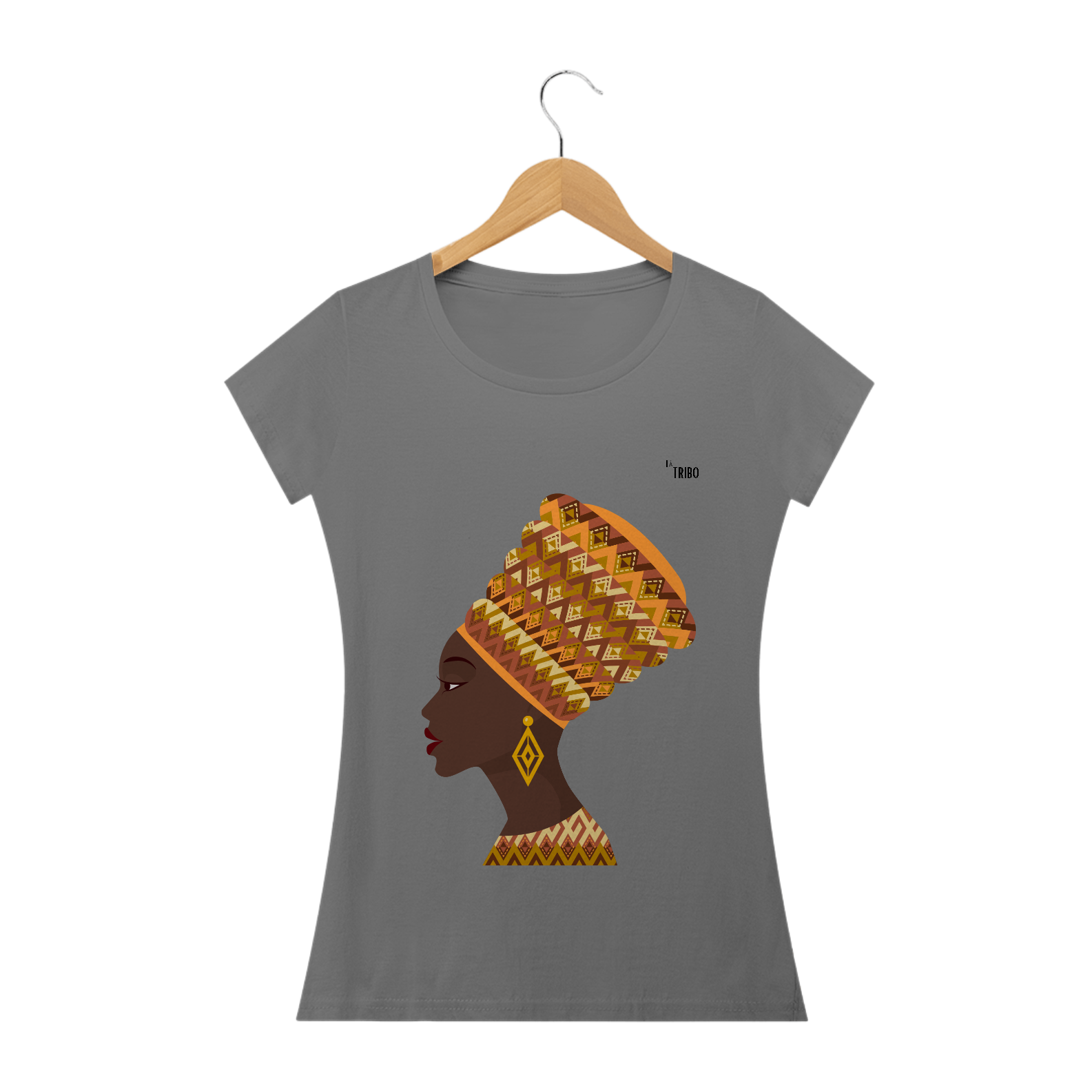 Nome do produto  Camiseta BABY-LONG LA TRIBO ÁFRICA ESTONADA