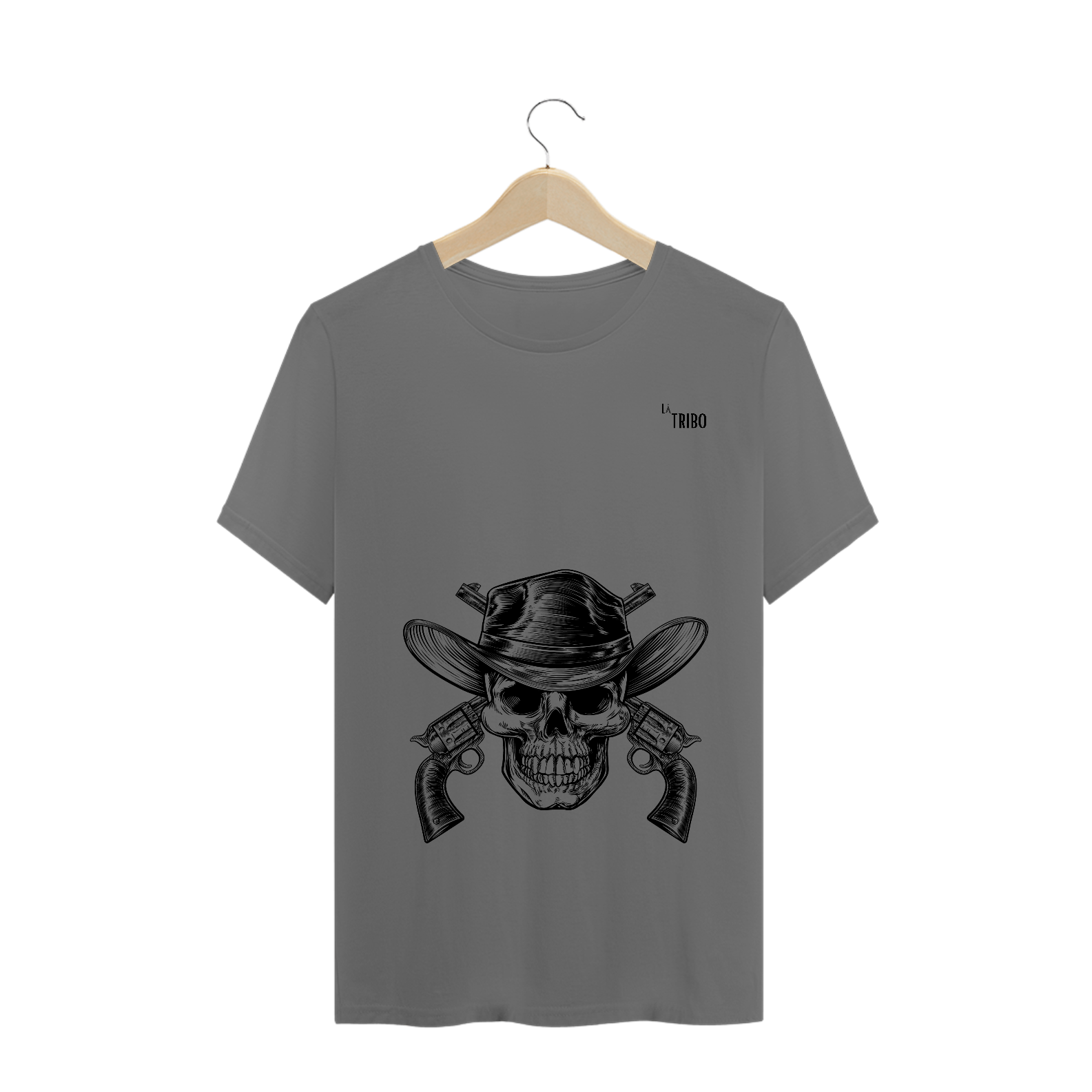 Nome do produto  Camiseta LA TRIBO CAVEIRA ESTONADA