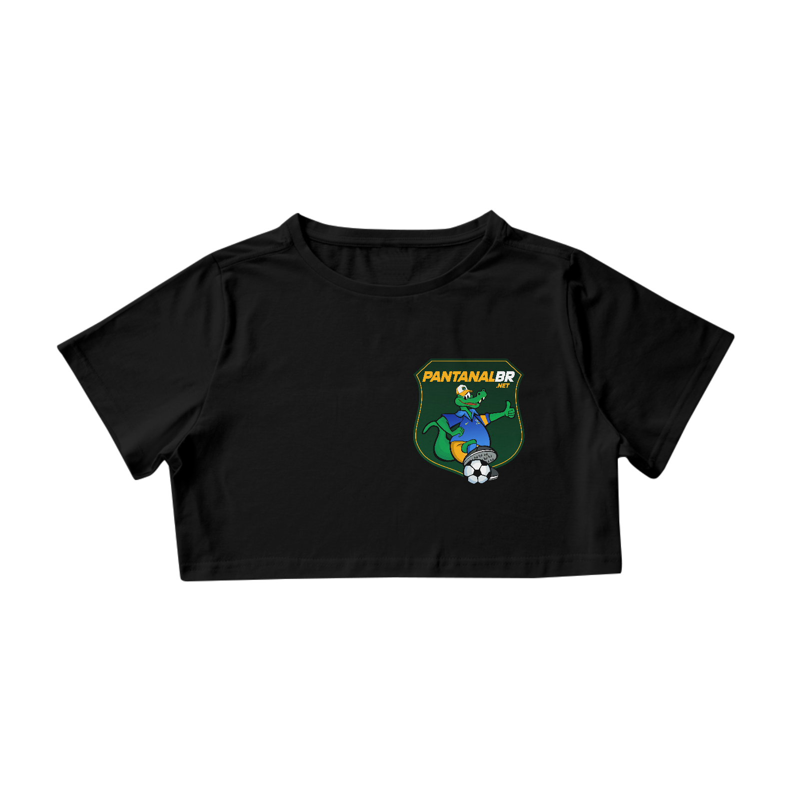  Camisa Croped Brasão Pantanal 