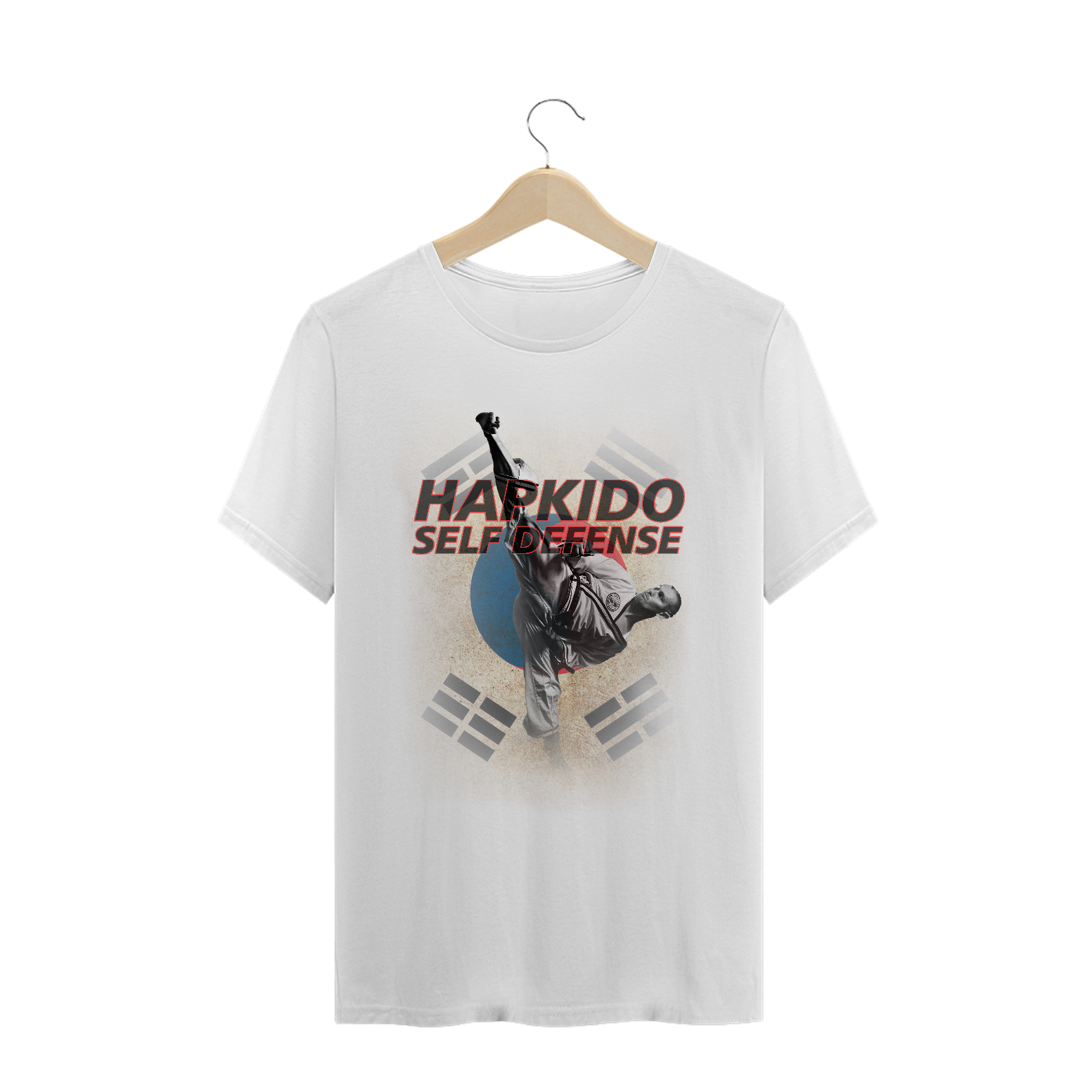 Nome do produto  Camiseta Hapkido com Bandeira Coréia