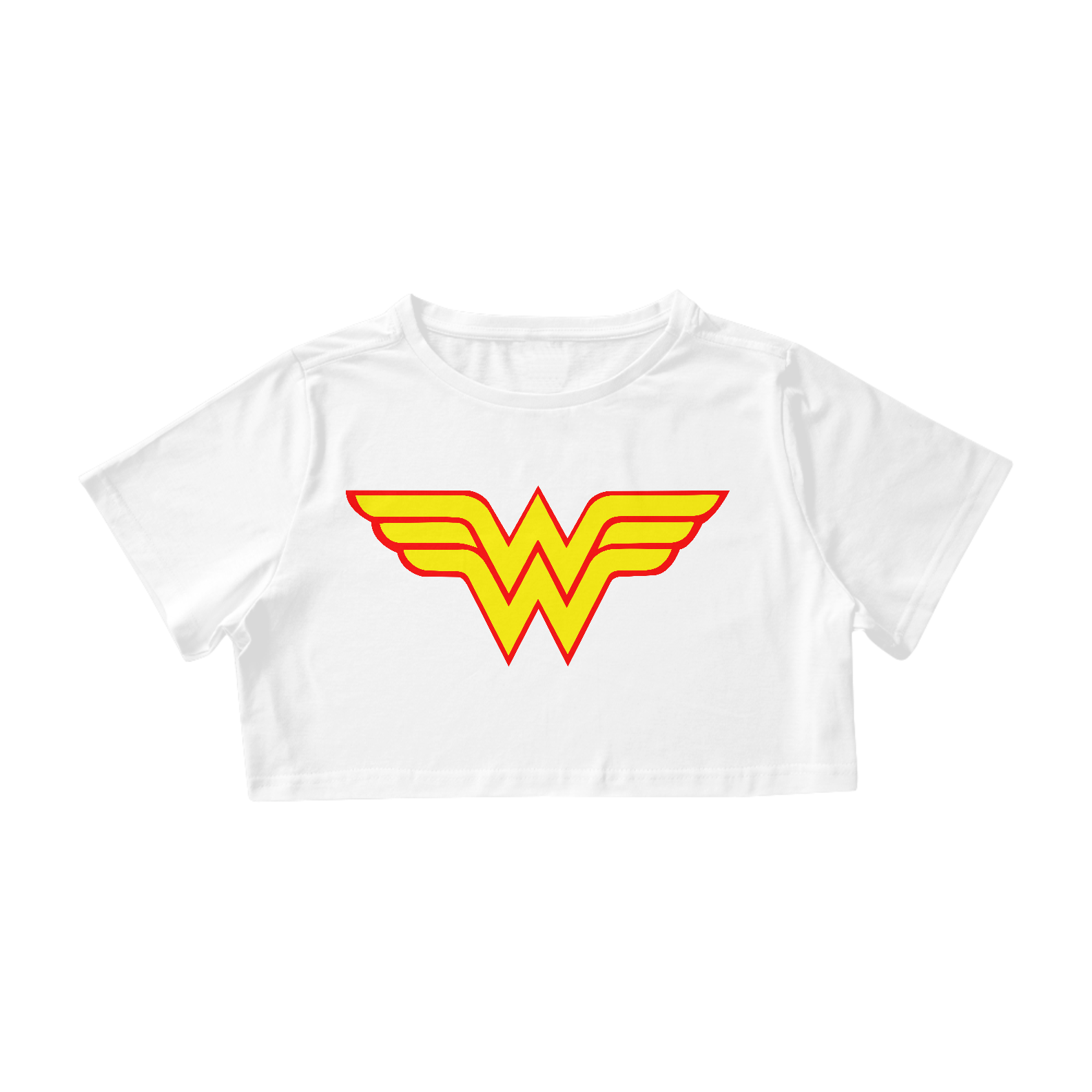 Nome do produto  Camisa Feminina Cropped Mulher Maravilha