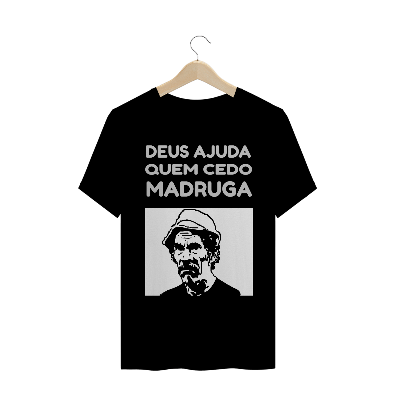 Nome do produto  Camiseta Seu Madruga Deus Ajuda