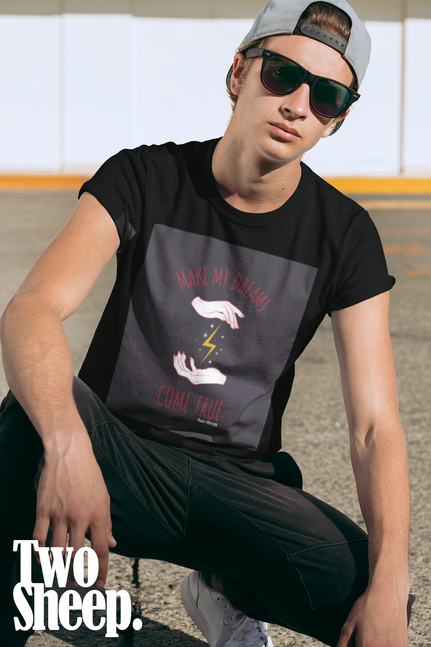 Dark Sheep. - Make my dreams - T-Shirt Ref.001