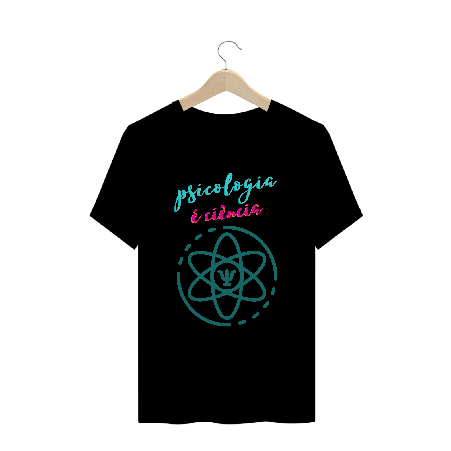 Camiseta unissex - PSICOLOGIA É CIÊNCIA - algodão premium