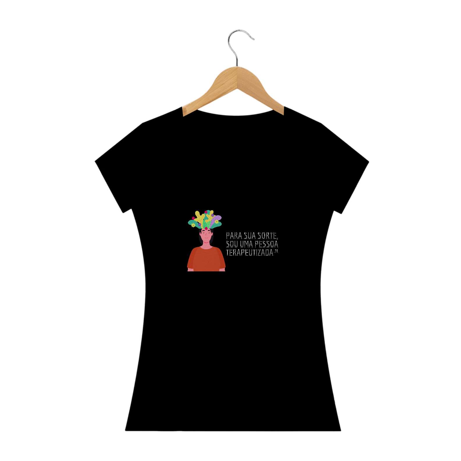 Camiseta baby long - SOU TERAPEUTIZADA - algodão premium