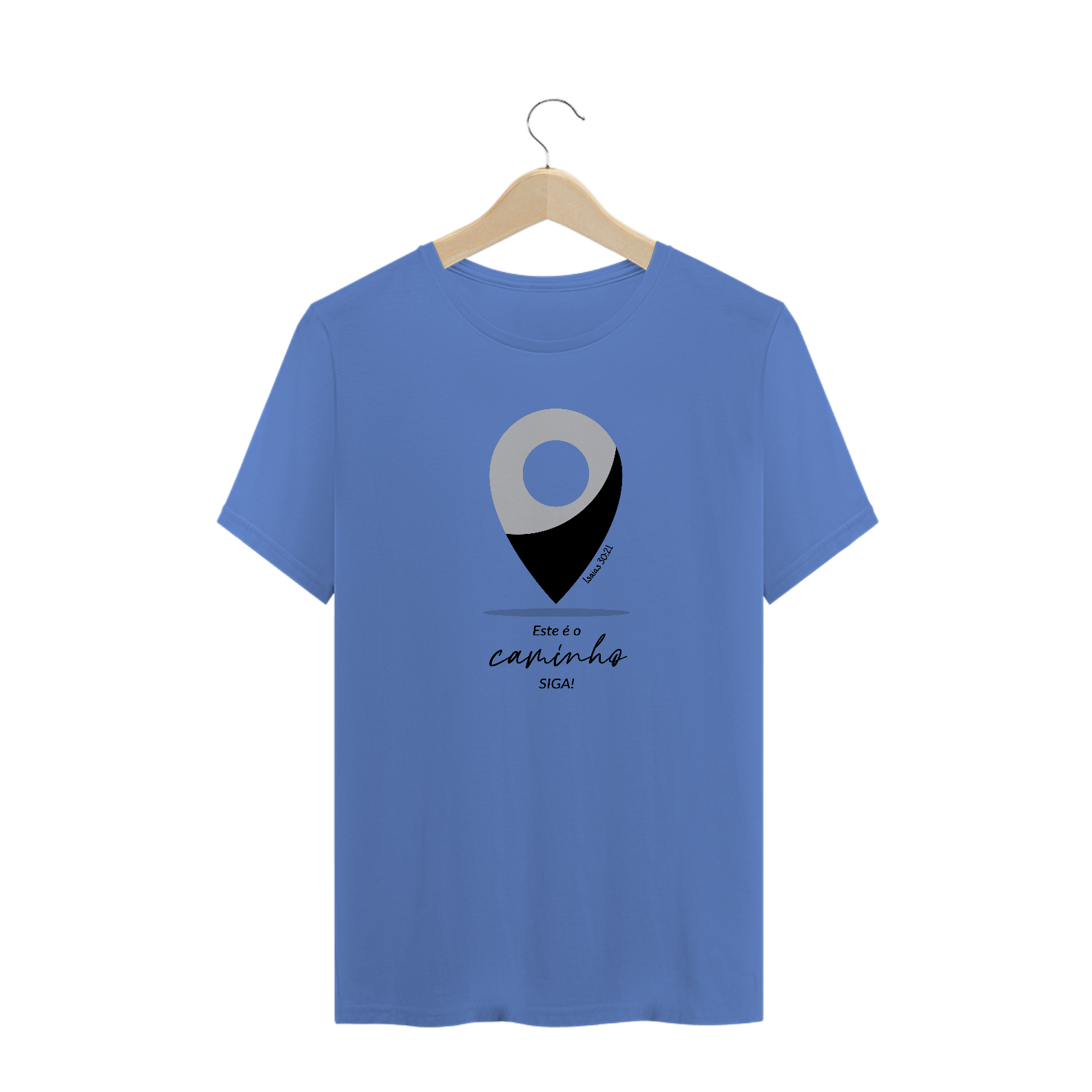 T-SHIRT MASCULINA - MALHA ESTONADA - SIGA (GREY/BLACK)