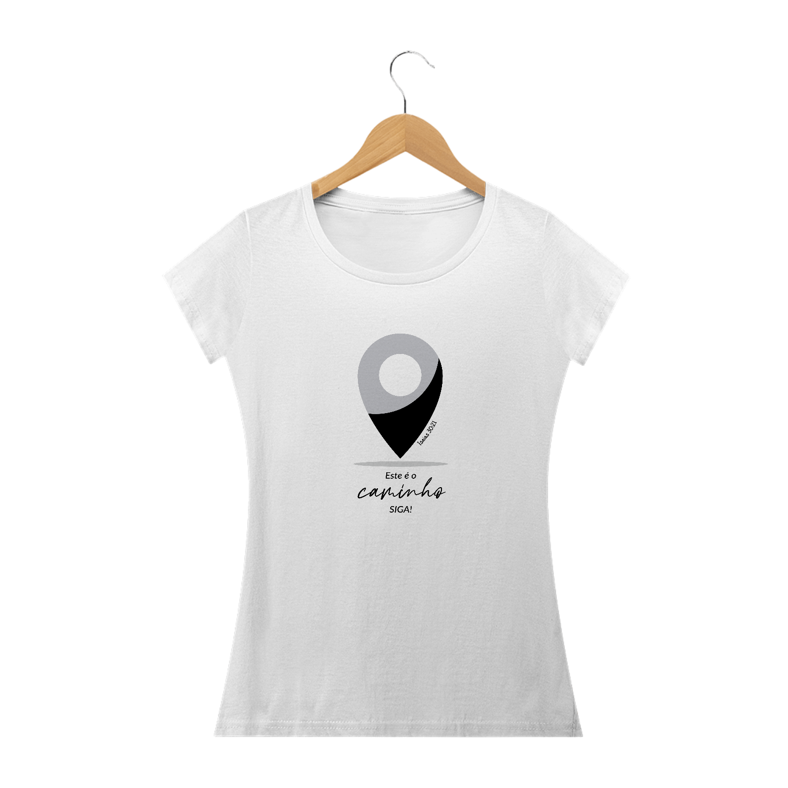 T-SHIRT FEMININA - MALHA PRIME - SIGA (GREY/DARK)