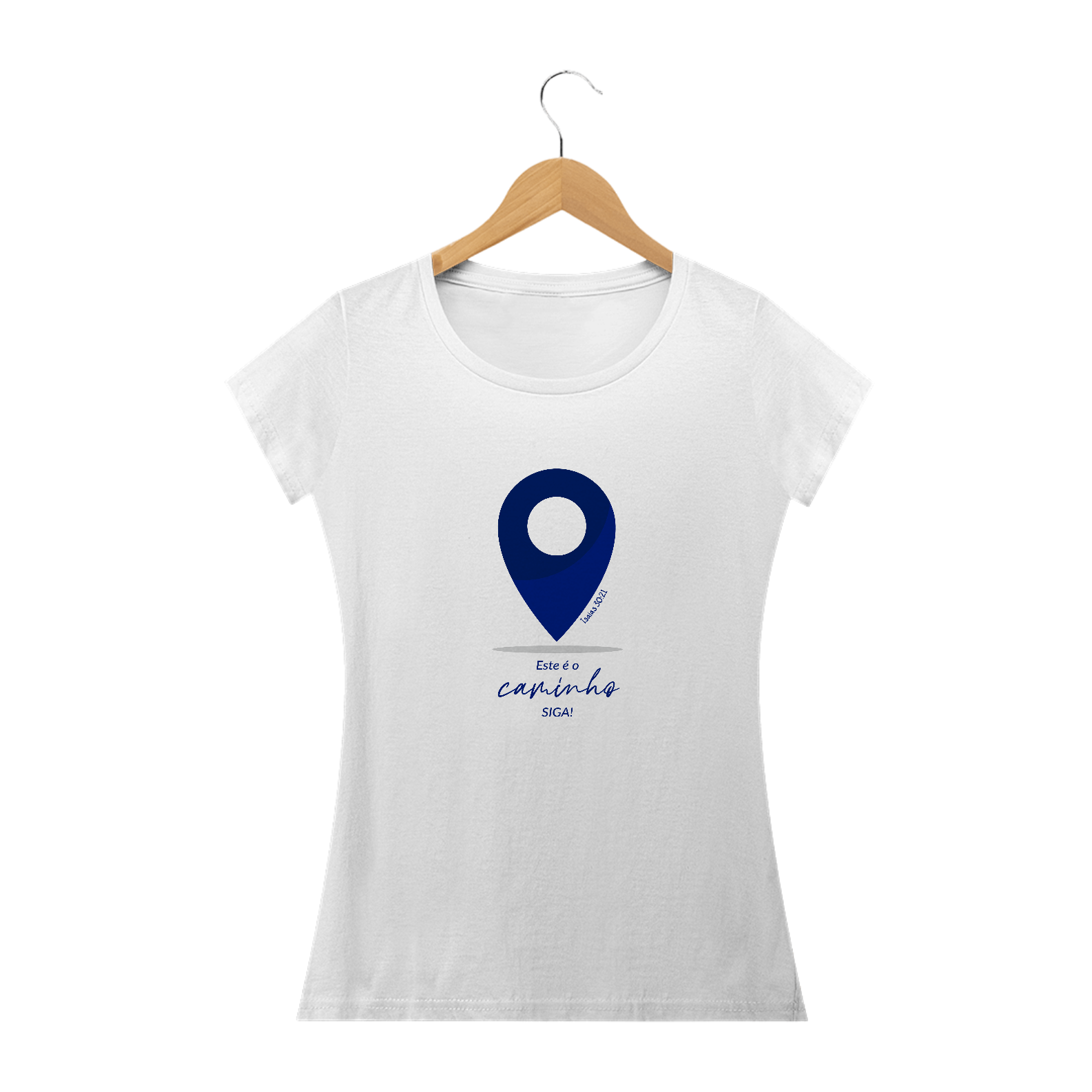 T-SHIRT FEMININA - MALHA PRIME  - SIGA (DARK BLUE)