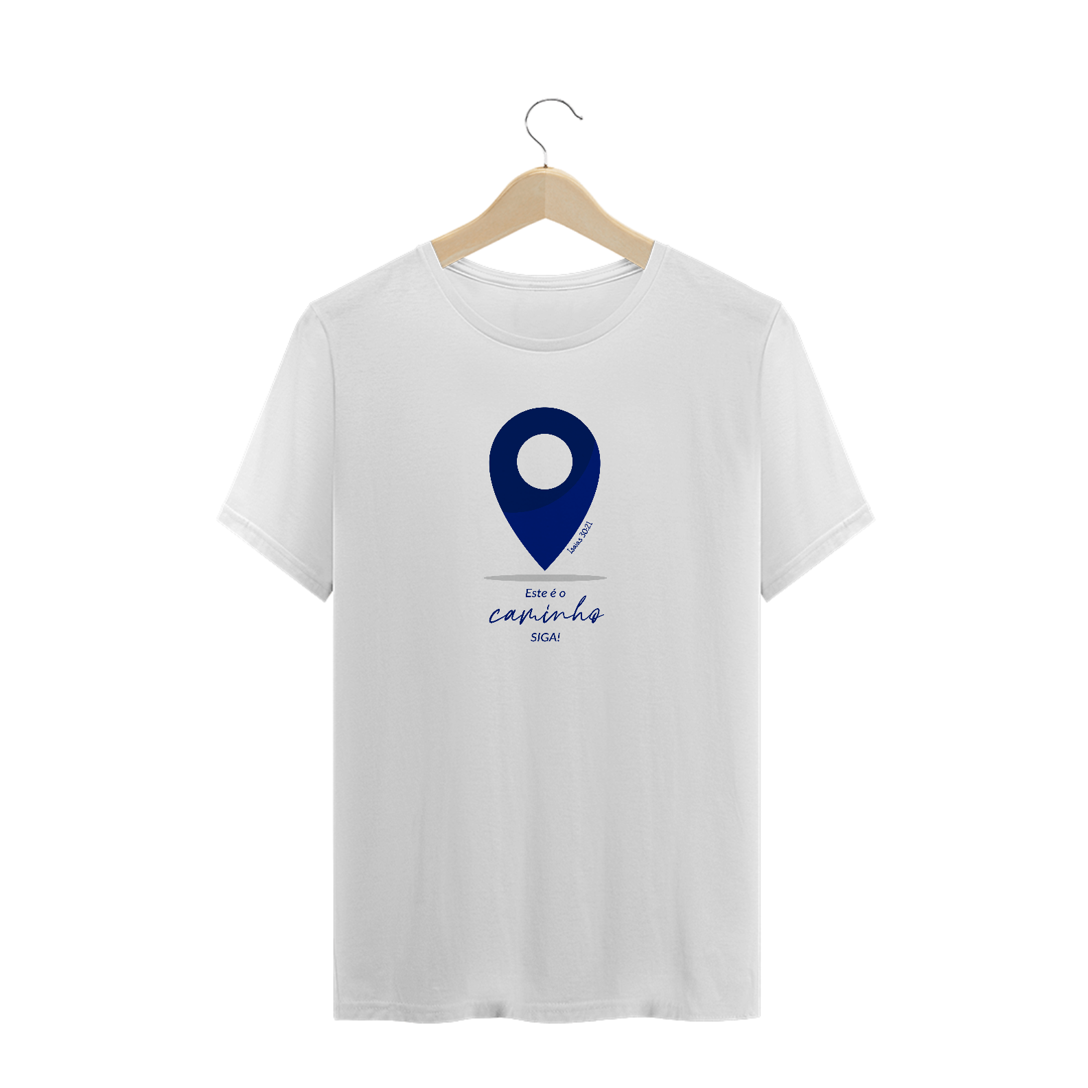 T-SHIRT MASCULINA - MALHA PRIME - SIGA (DARK BLUE)