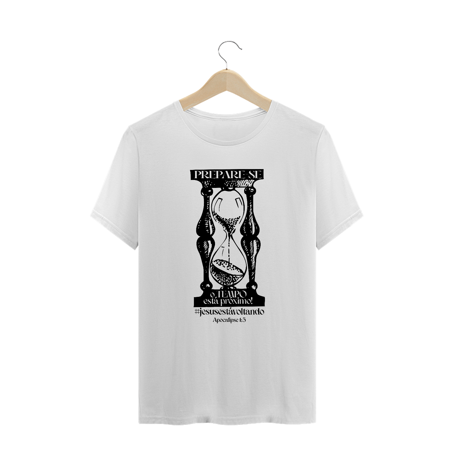 T-SHIRT PLUS SIZE - PREPARE-SE! (BLACK)