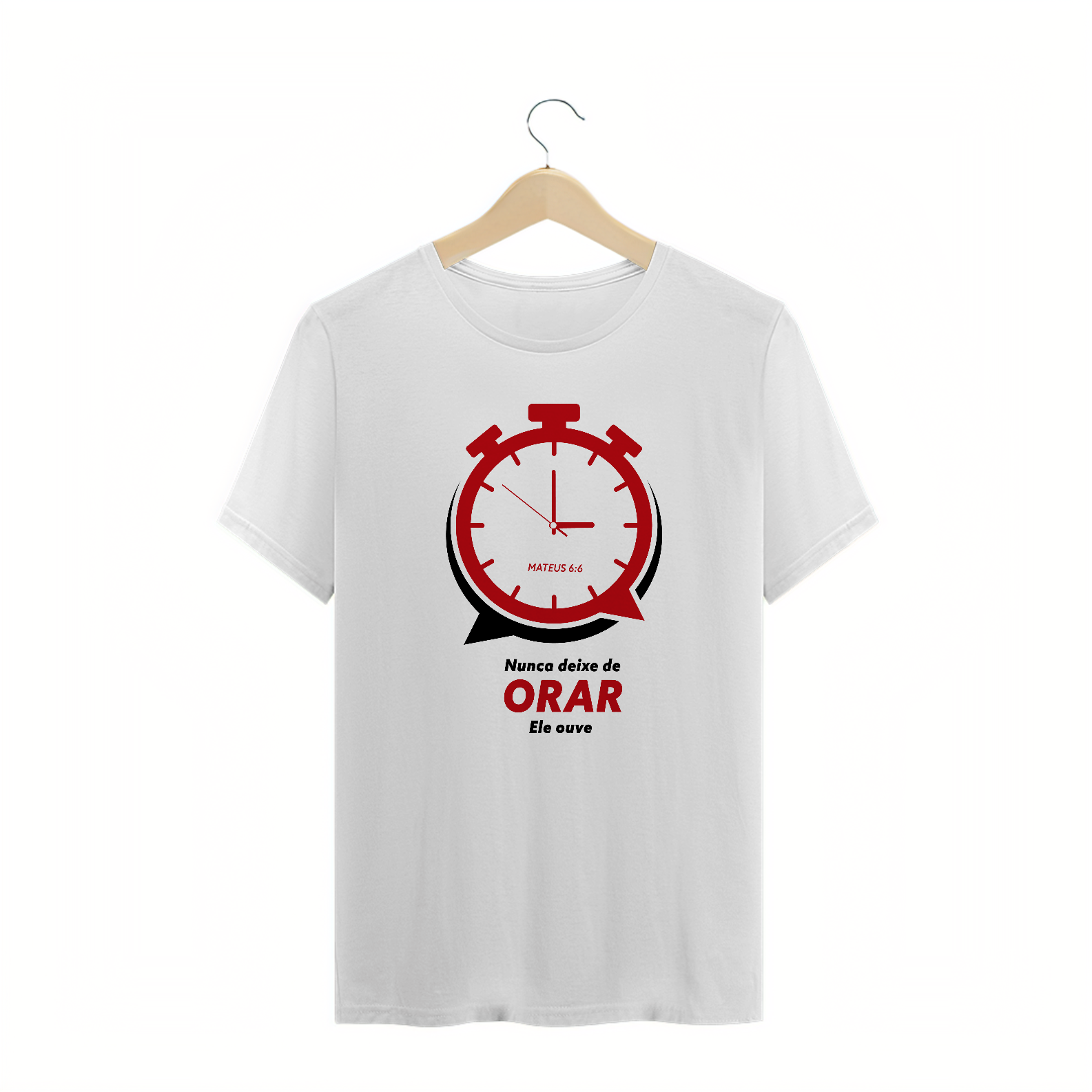 T-SHIRT PLUS SIZE - ORAÇÃO (RED)