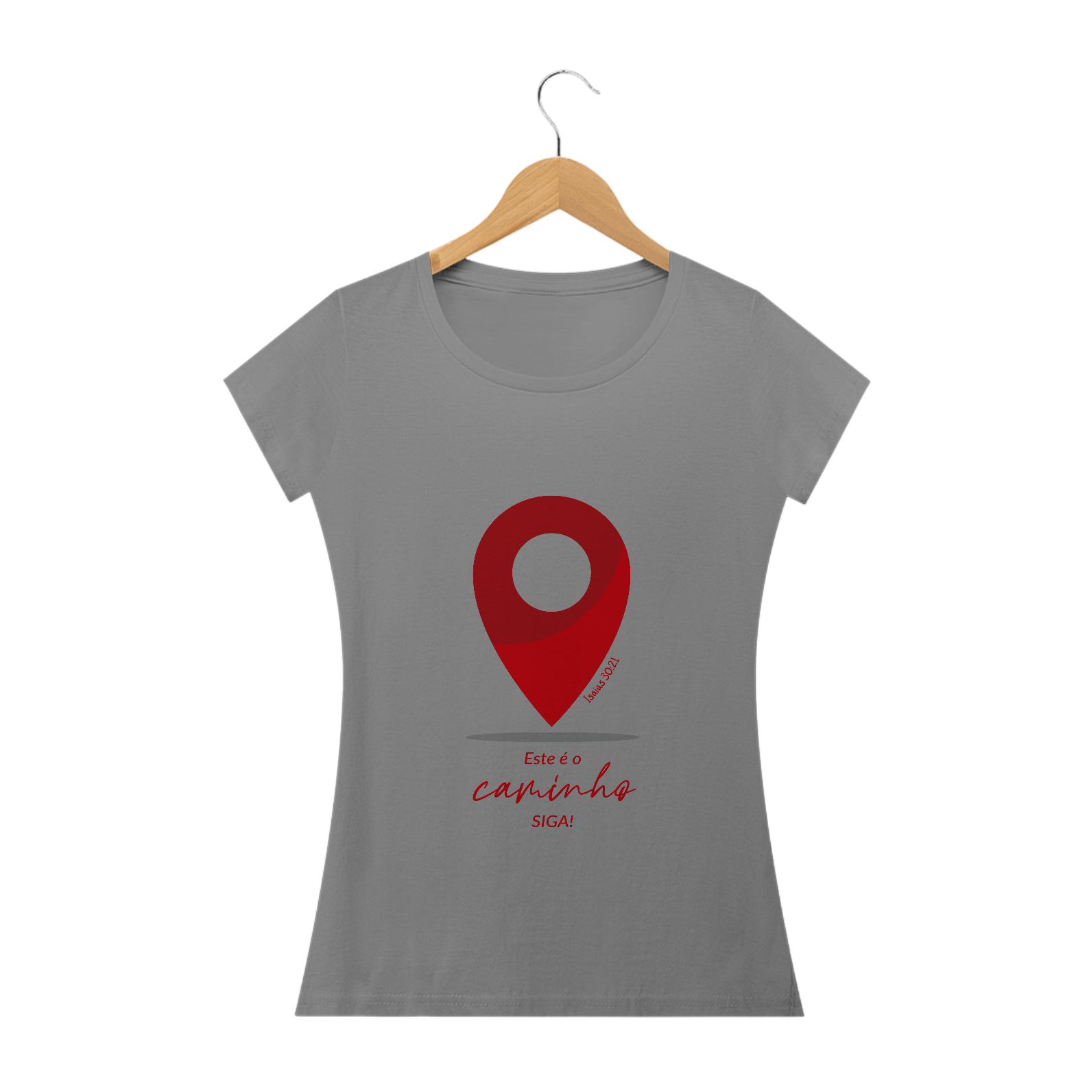 T-SHIRT FEMININA - MALHA QUALITY - SIGA (RED)