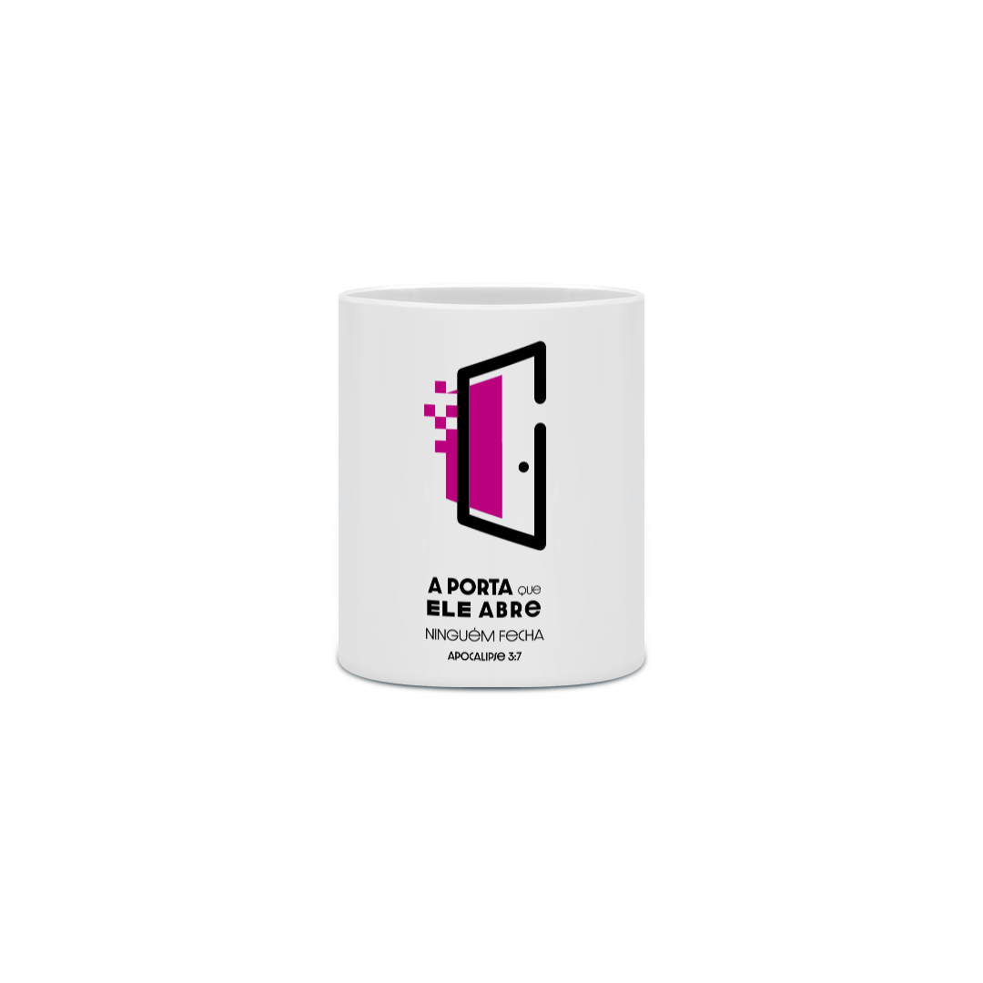 CANECA CERAMICA - A PORTA (PINK)