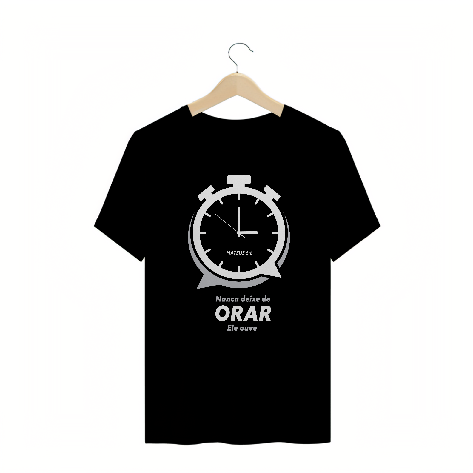 T-SHIRT PLUS SIZE - ORAÇÃO (WHITE)