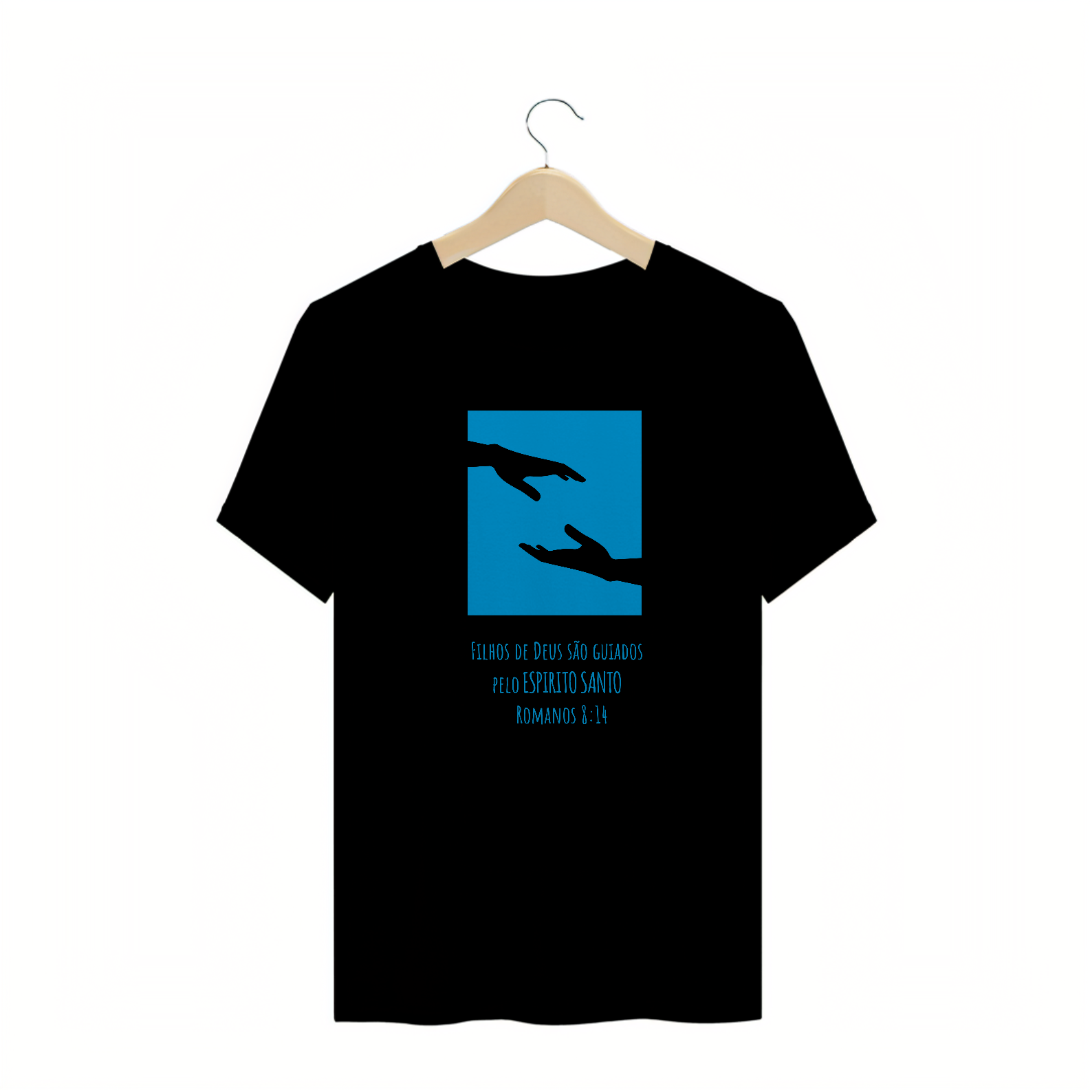 T-SHIRT MASCULINA - MALHA CLASSIC - GUIADOS (BLUE)