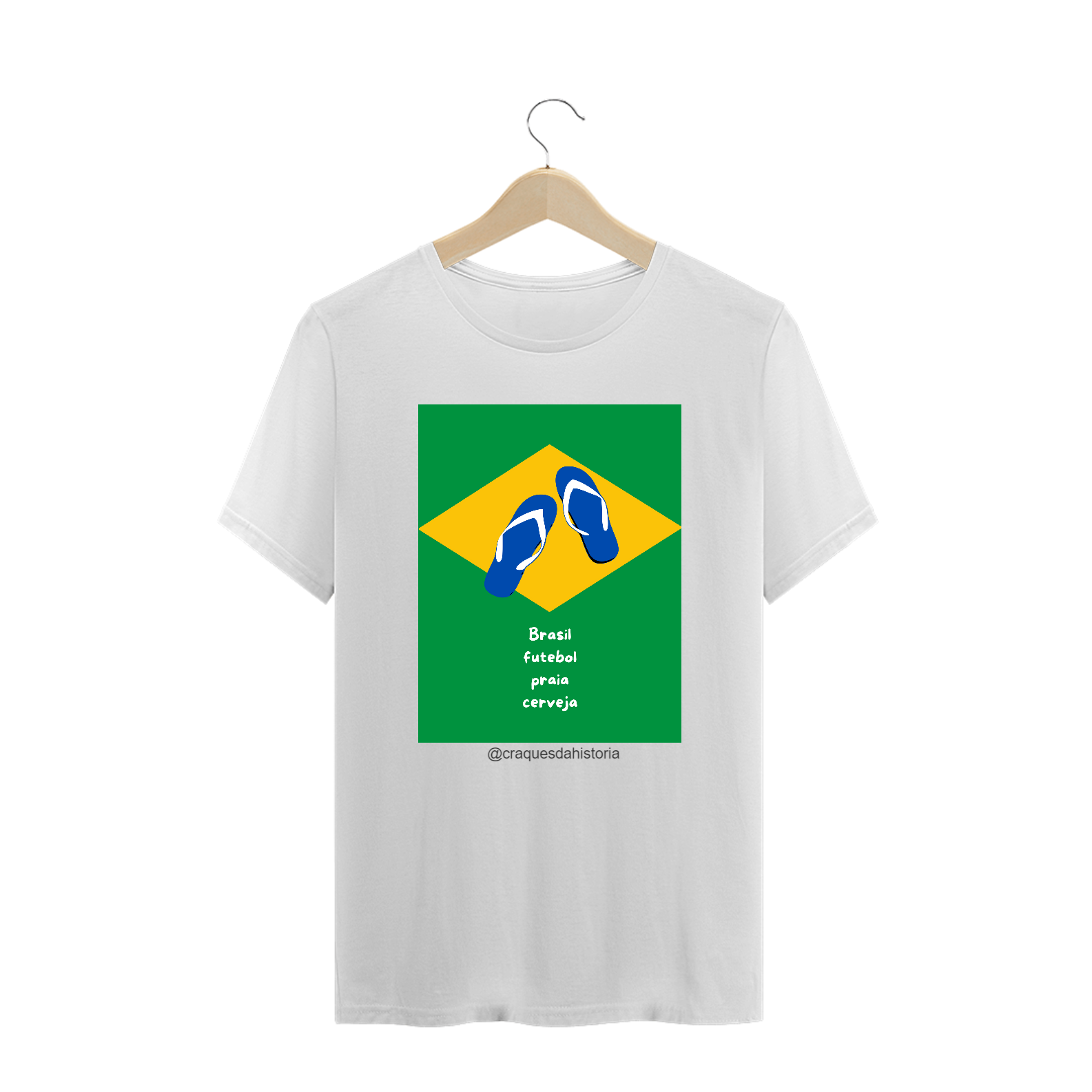 Nome do produto: Camisa Brasil futebol praia cerveja