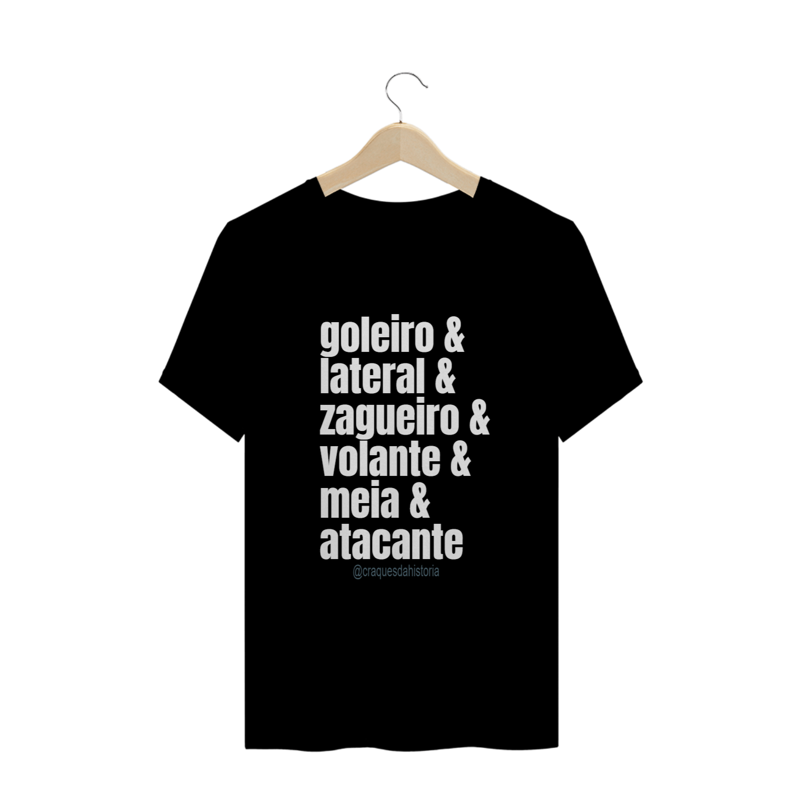 Camisa Quality posições em campo