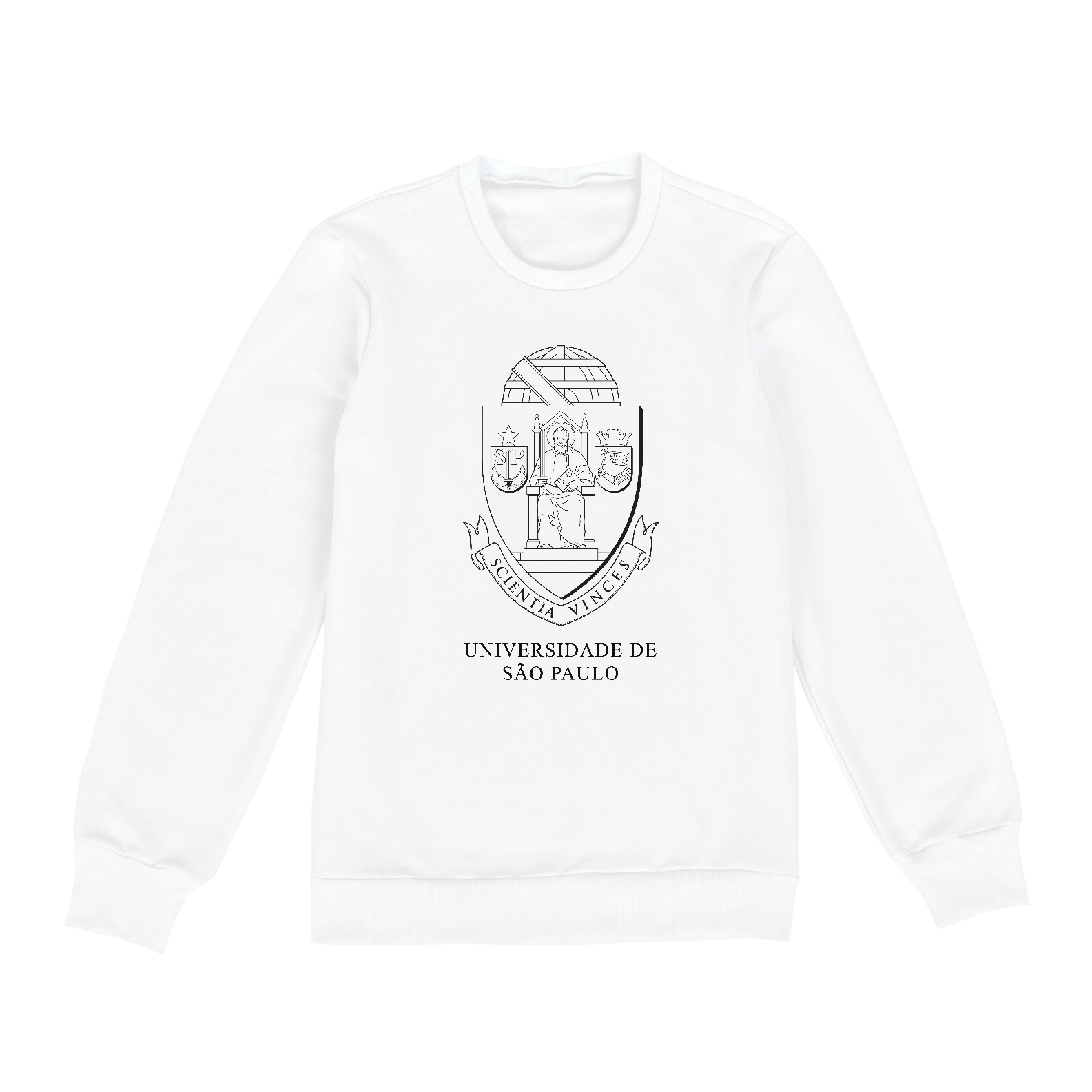 Nome do produto  Moletom USP Tradicional White