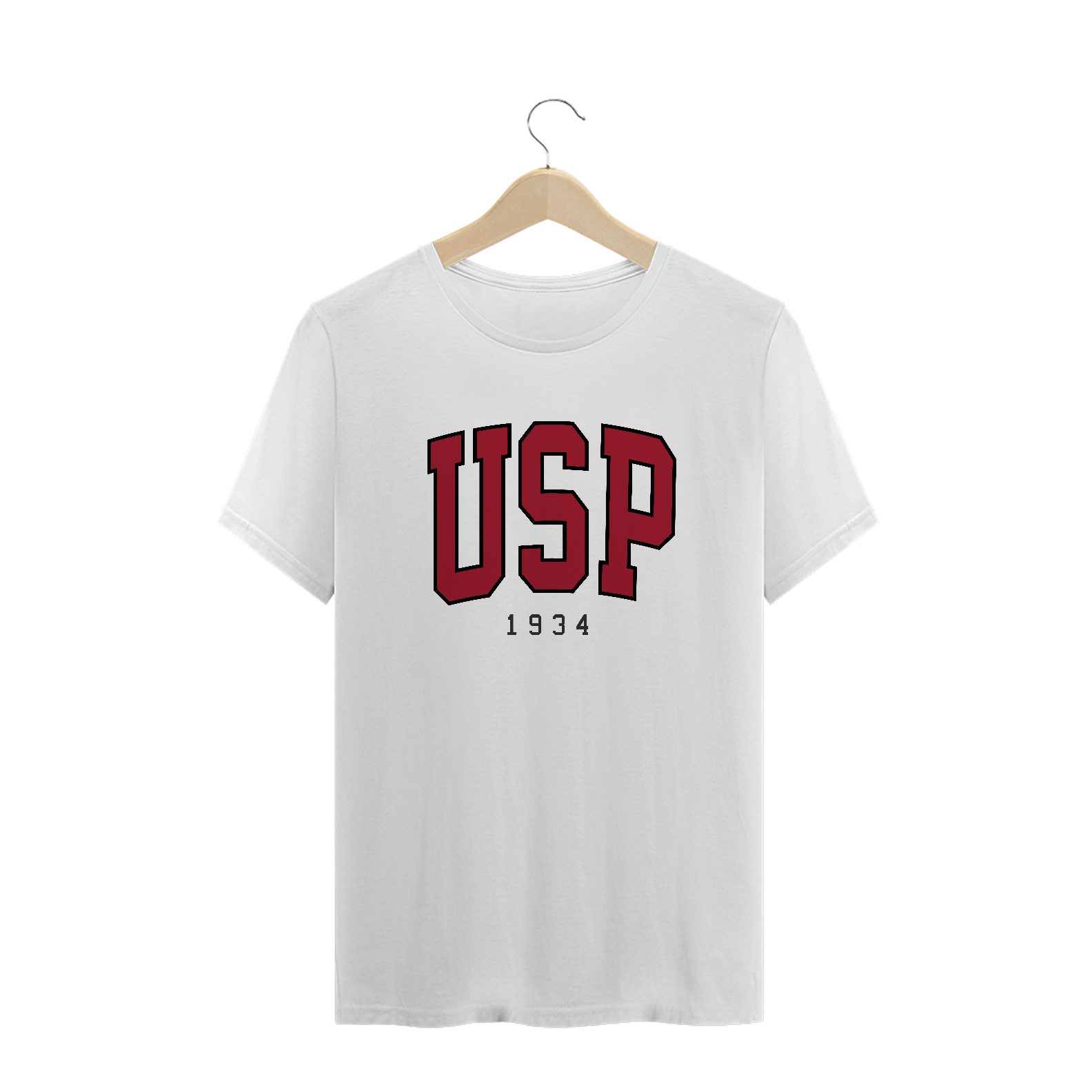 Nome do produto  Camiseta USP 1934 White