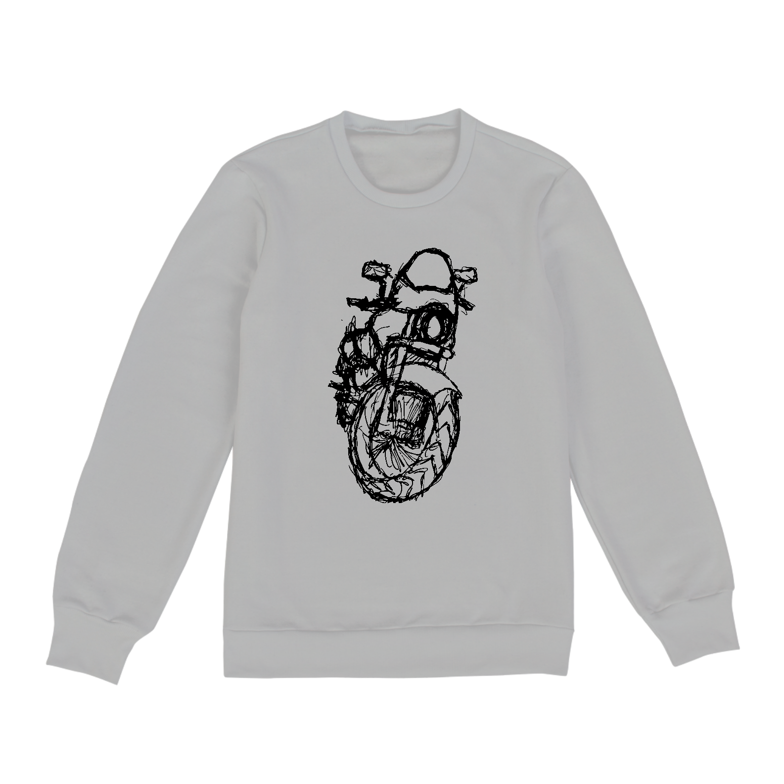 Moleton Fechado Ilustração - Moto