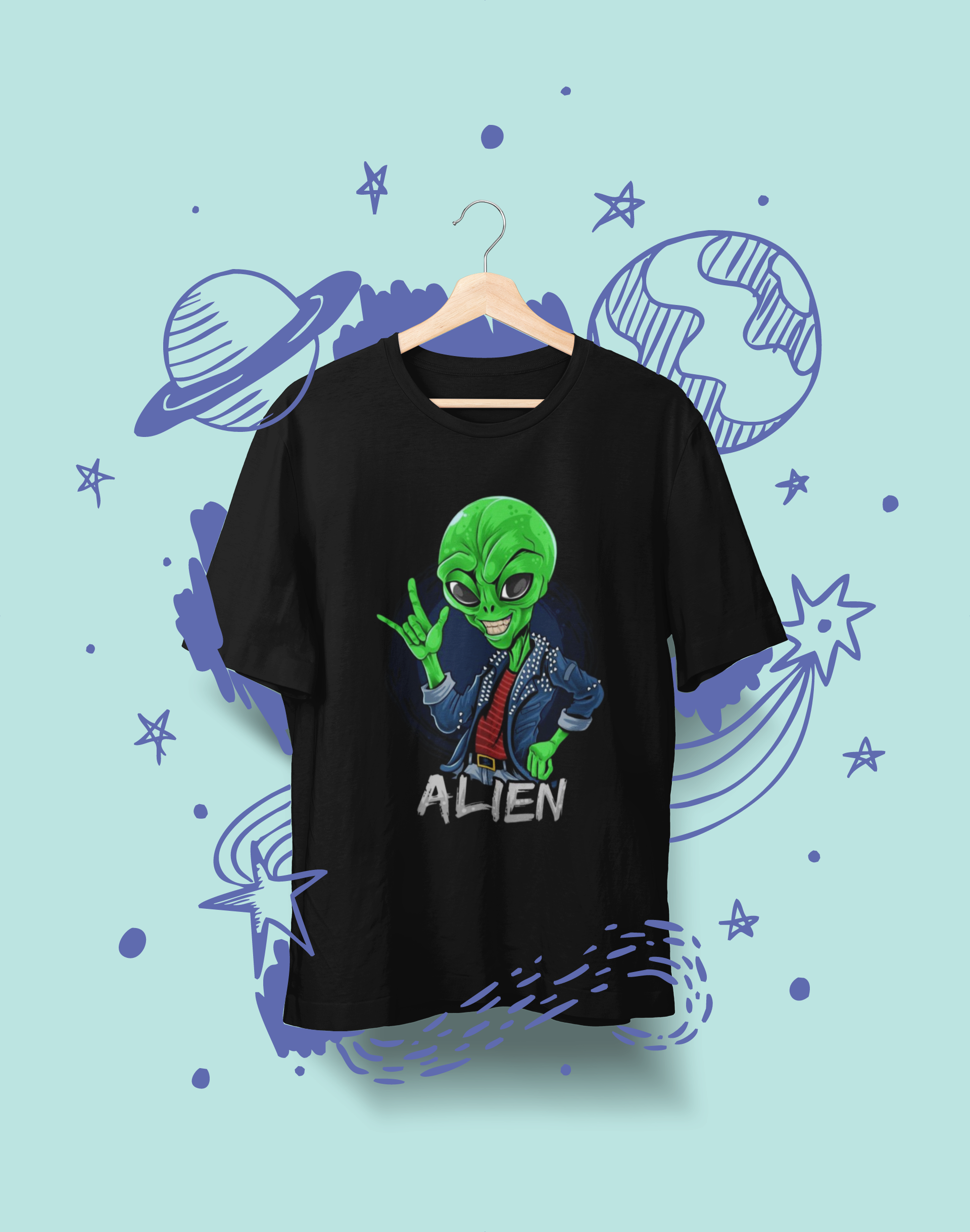 Camiseta Prime Alien Rock