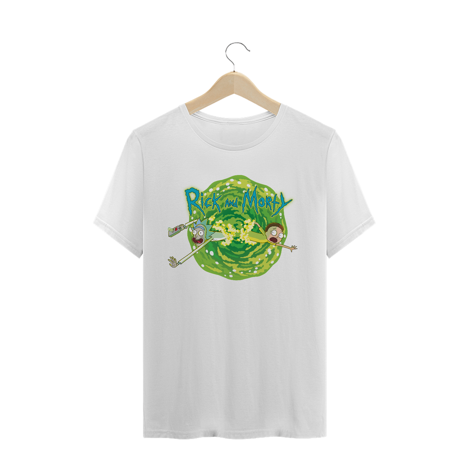 CAMISETA RICK AND MORTY VIAGEM TRIDIMENSIONAL