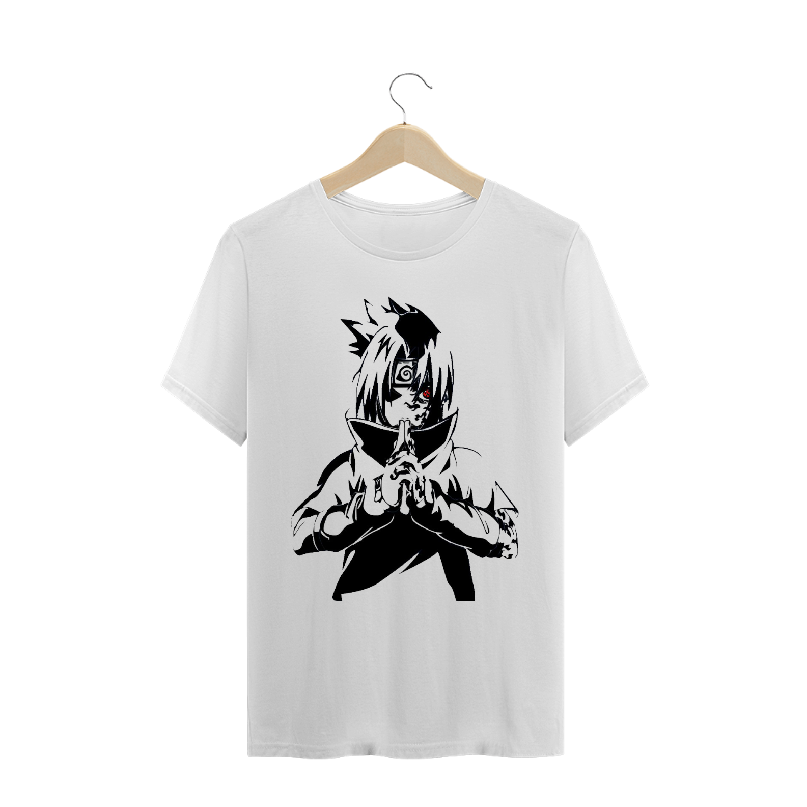 Nome do produto: CAMISETA SASUKE UCHIHA SILHUETA