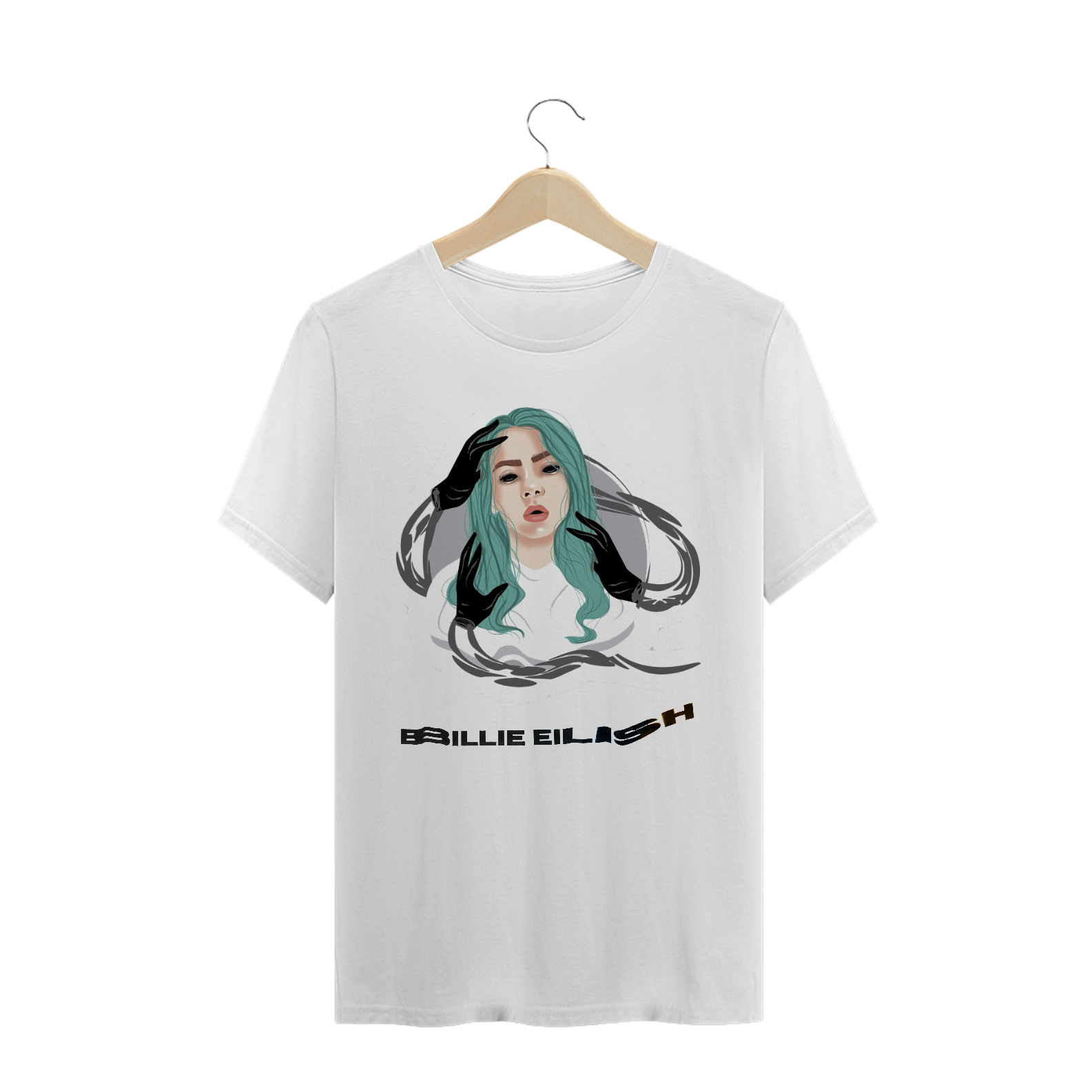 CAMISETA BILLIE ELISH MÃOS