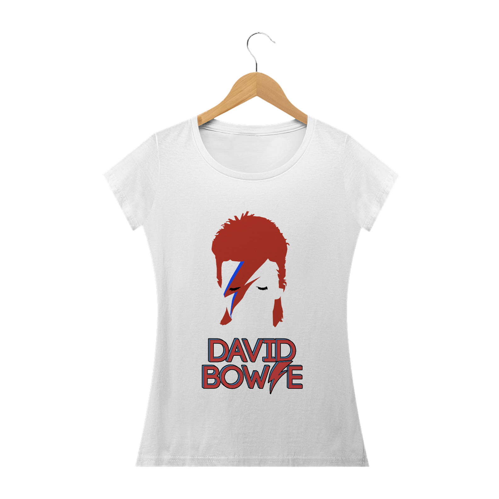 CAMISETA BABY LONG DAVID BOWIE SILHUETA