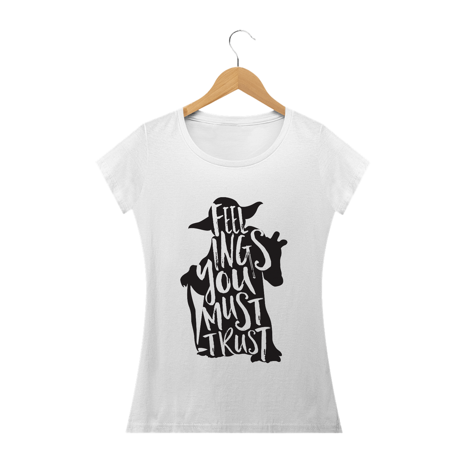 CAMISETA BABY LONG YODA FELLINGS YOU MUST TRUST
