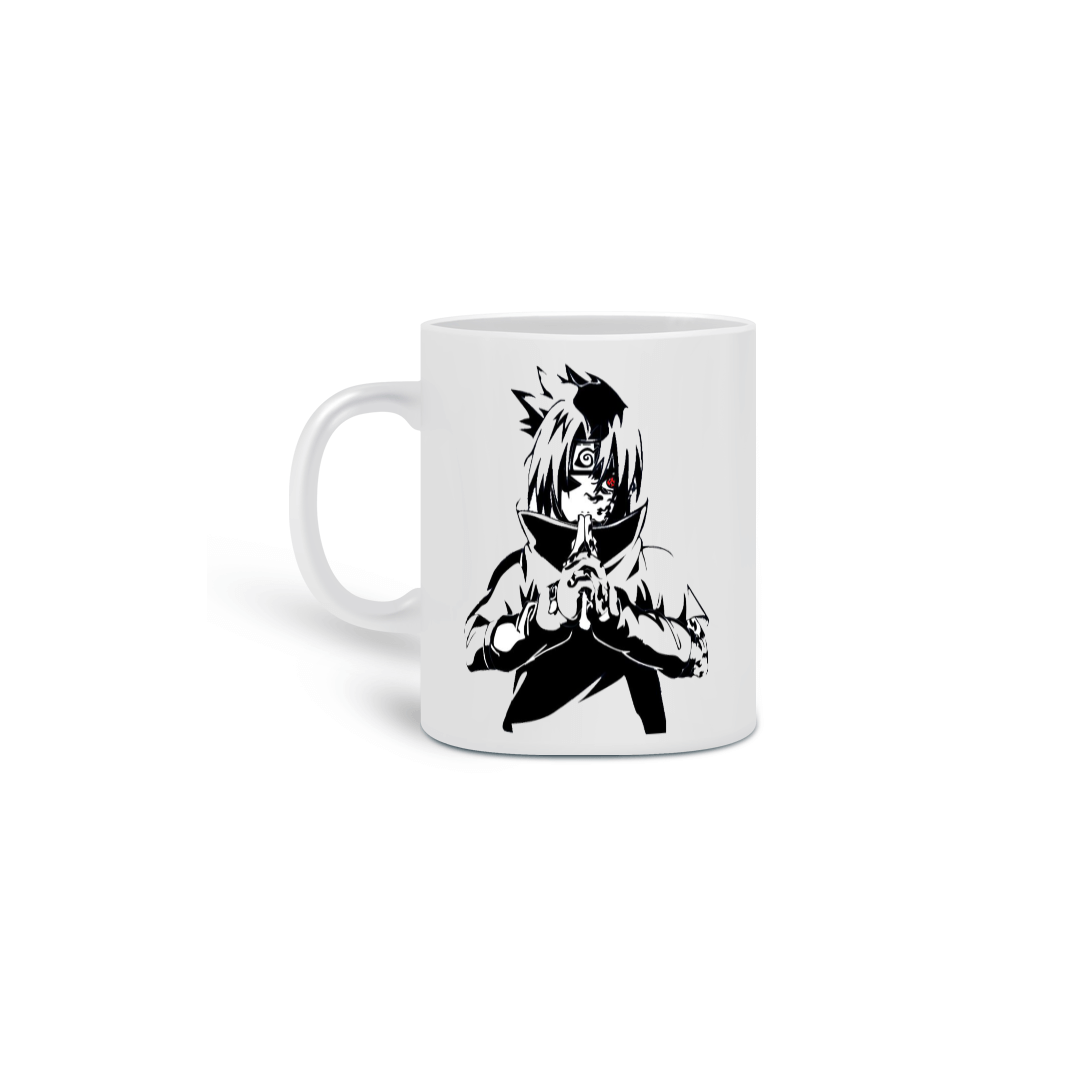 CANECA SASUKE UCHIHA MARCA DA MALDIÇÃO