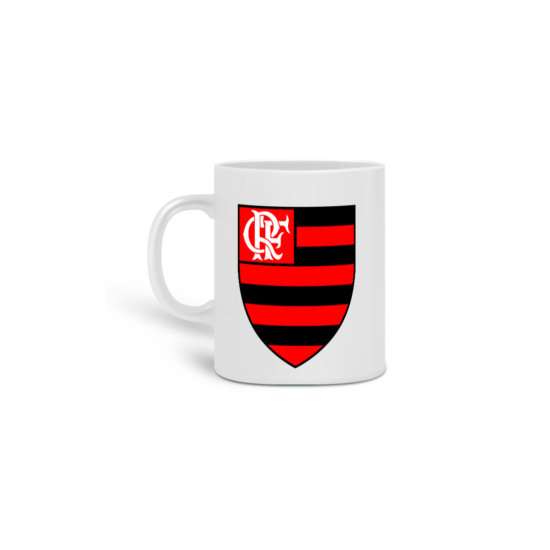 CANECA FLAMENGO BRASÃO E ESCUDO