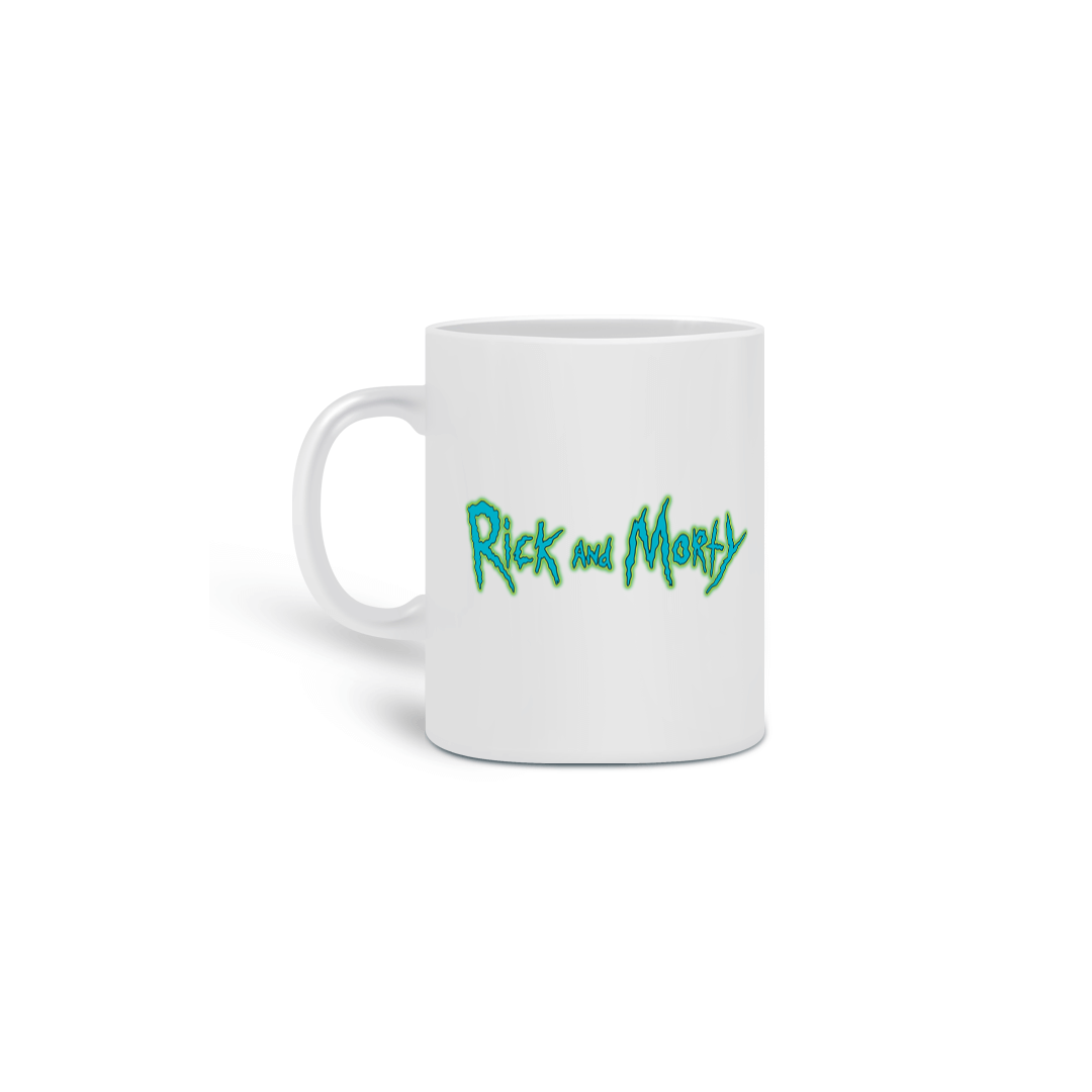 CANECA RICK AND MORTY PAZ ENTRE OS MUNDOS