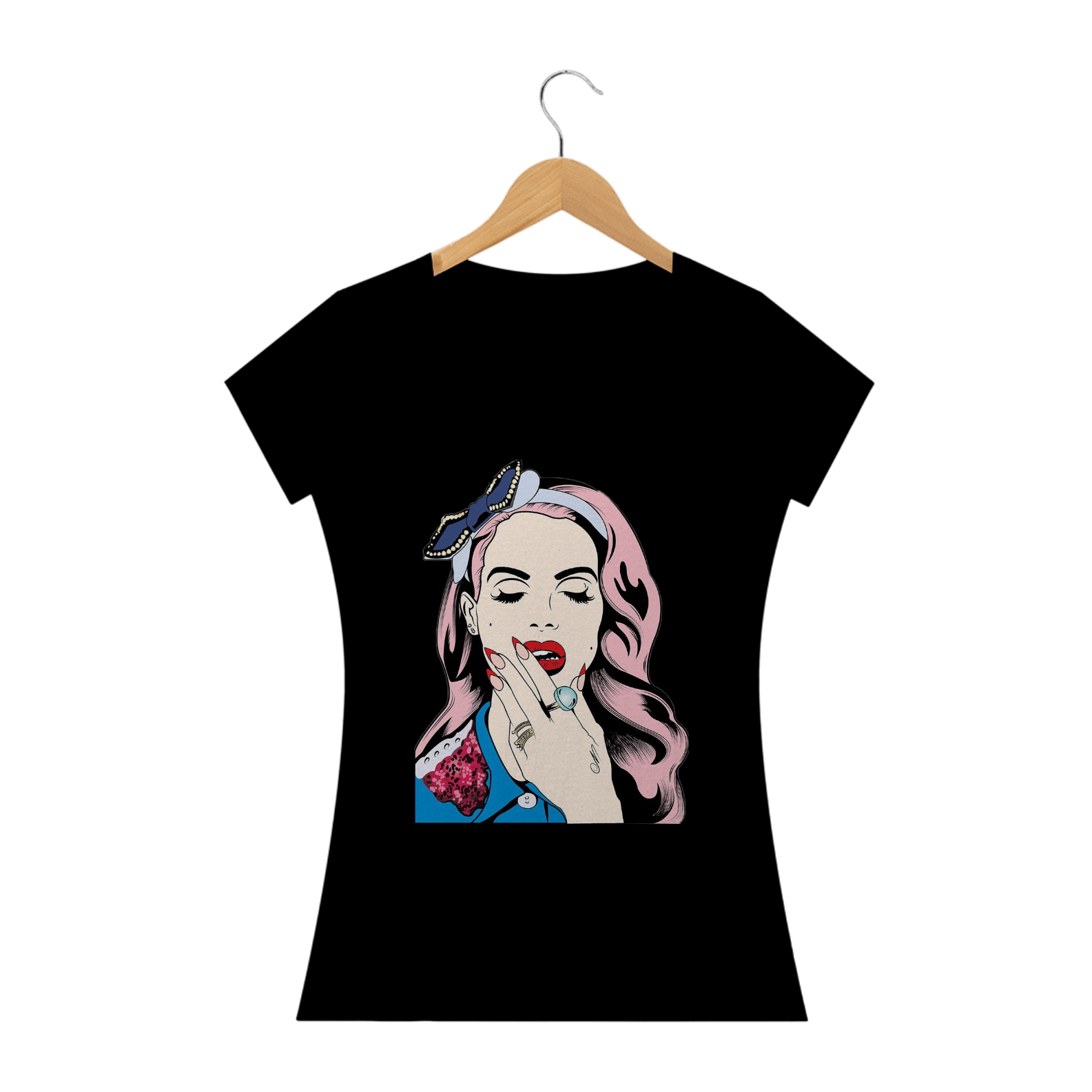 CAMISETA BABY LONG LANA DEL REY I FALL TO PIECES