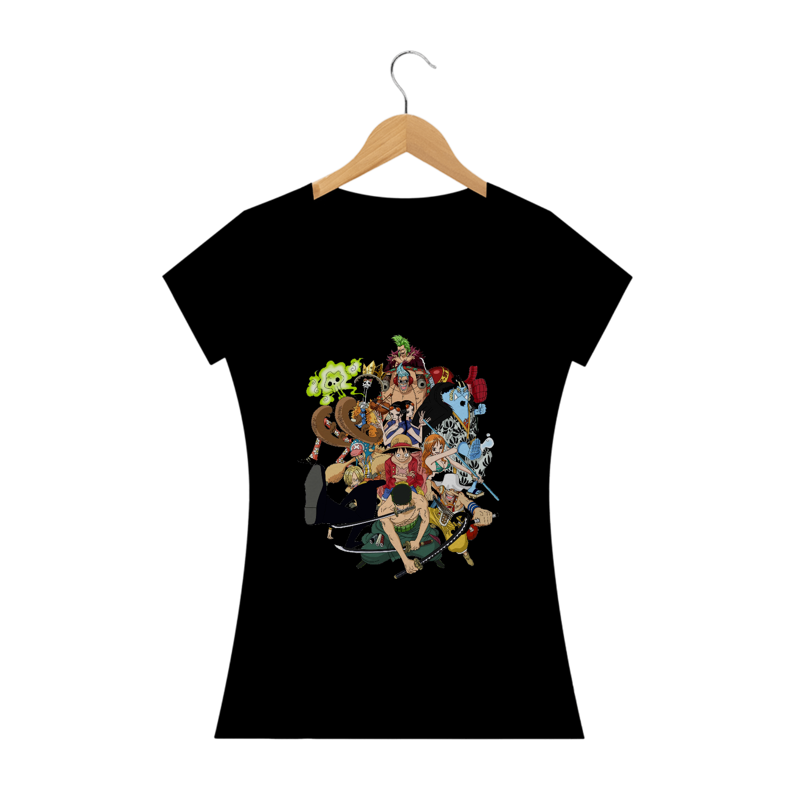CAMISETA BABY LONG ONE PIECE PERSONAGENS
