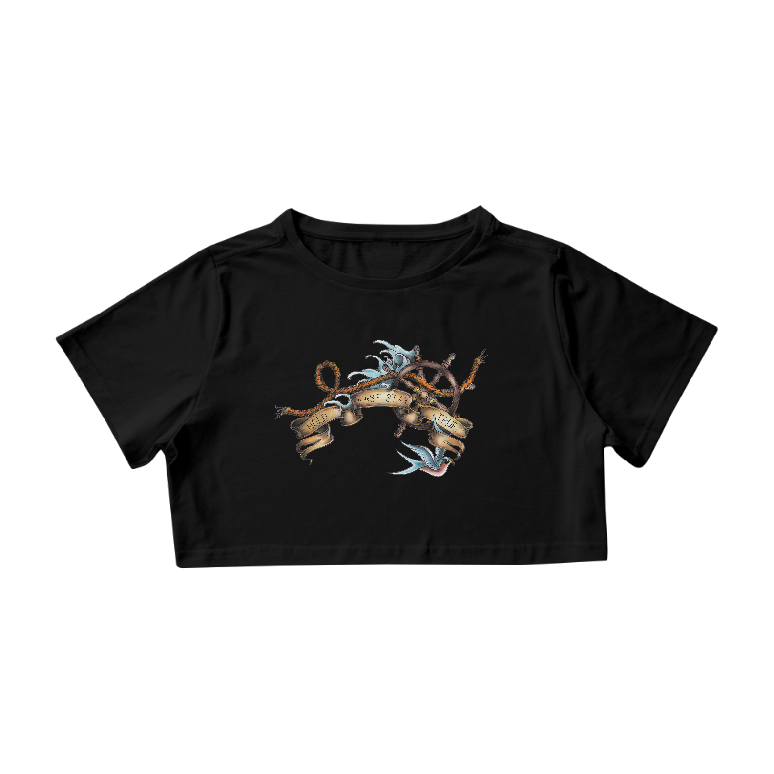 CROPPED OLD SCHOOL BUTTERFLY