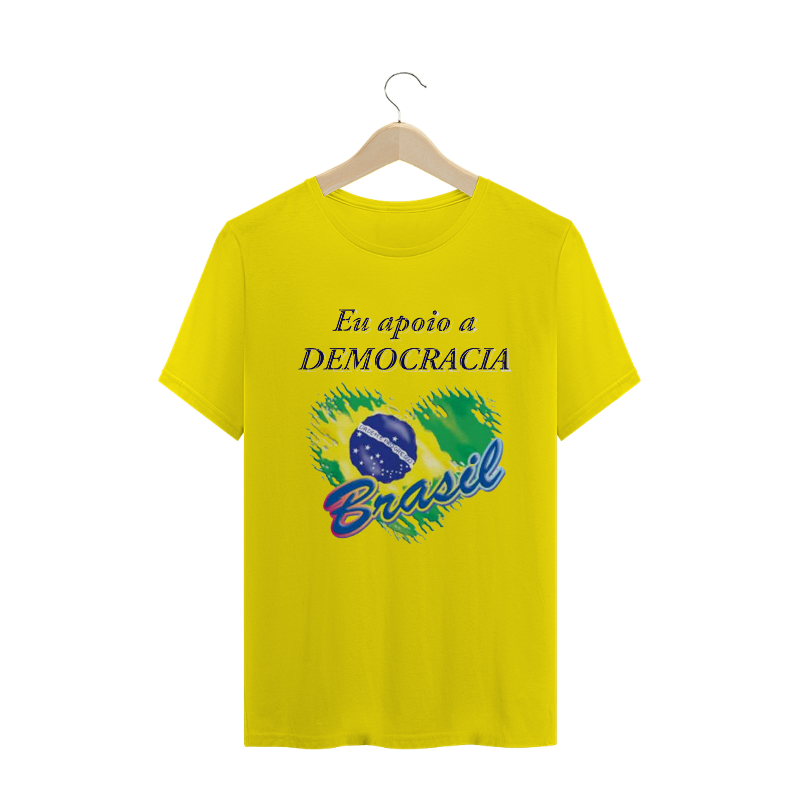 T-Shirt Clássica - Democracia Mod1 - Diversas Cores