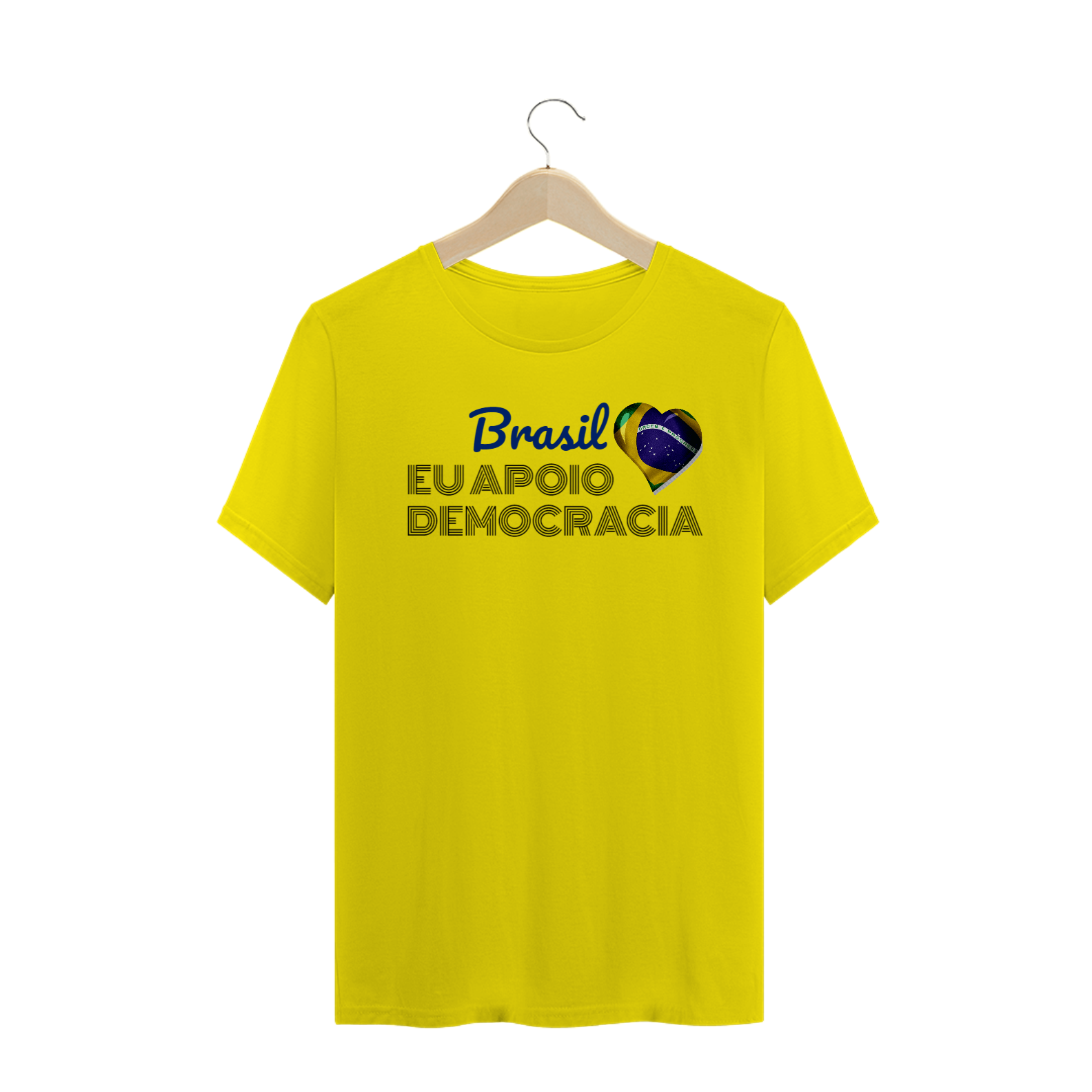 T-Shirt Quality - Democracia Mod2 - Diversas Cores