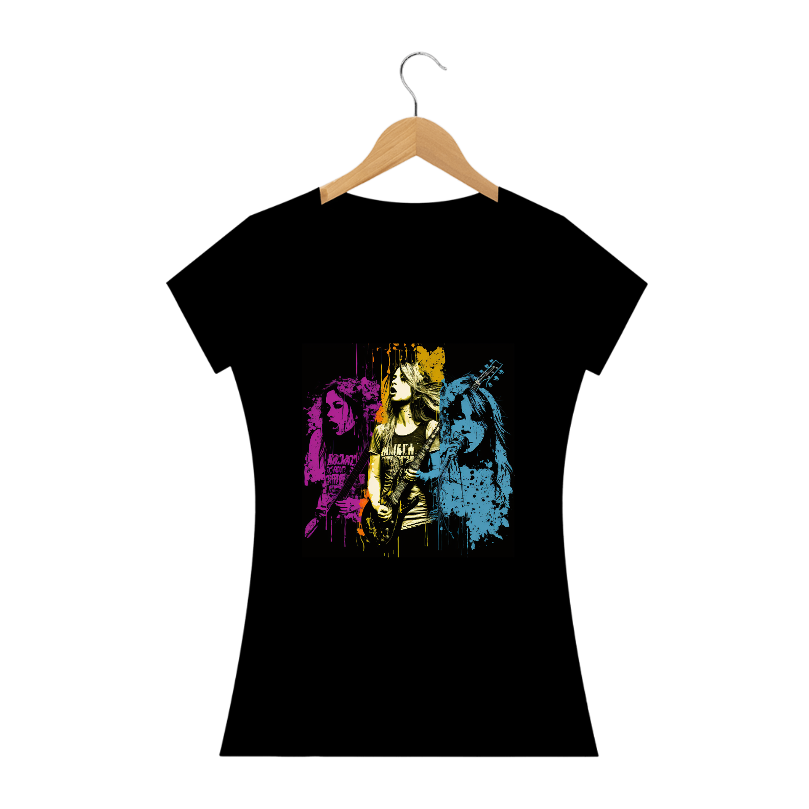 Baby Look Quality Mulher Power Rock 01