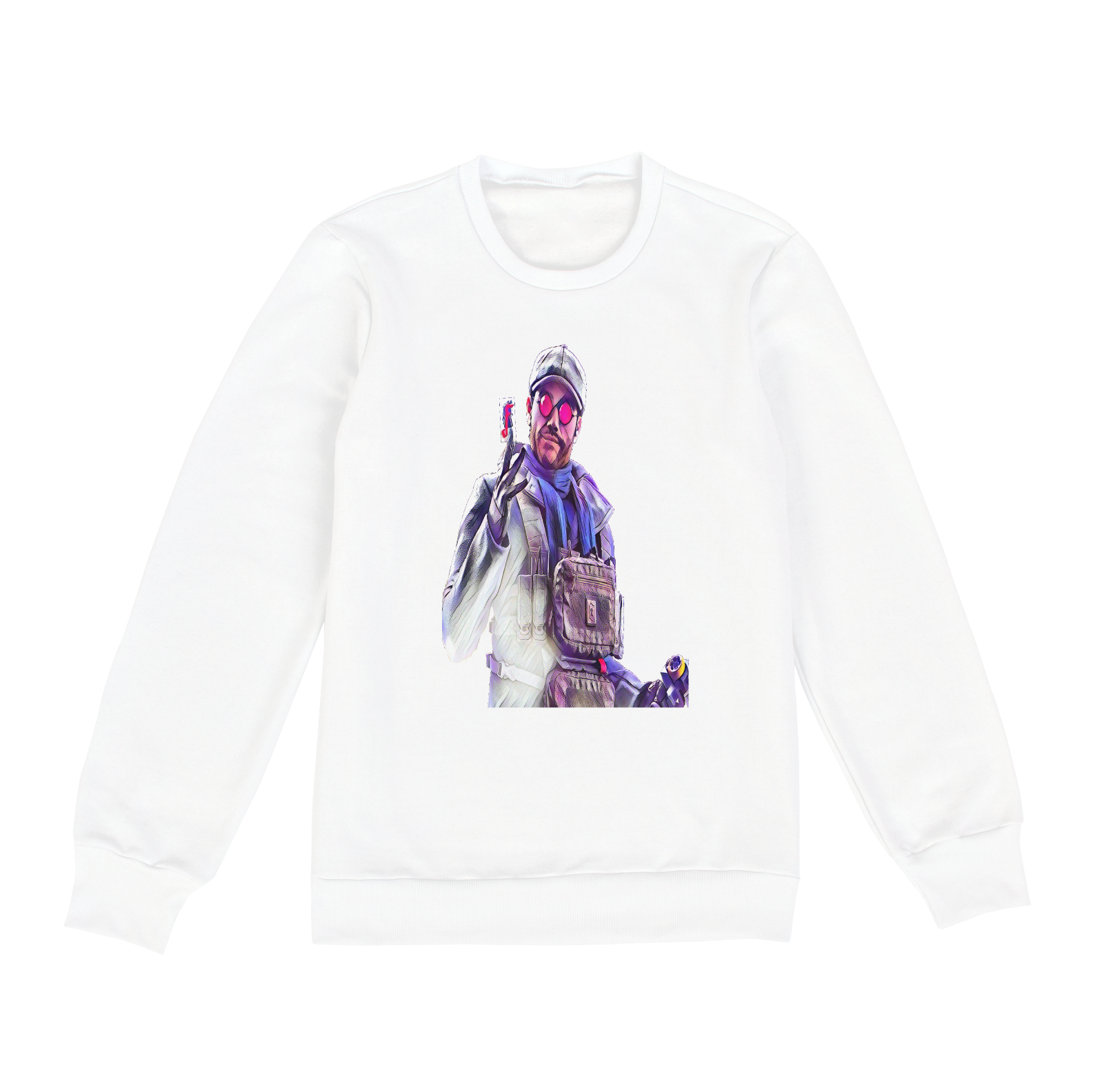 Moletom Fechado Unissex - Flores Rainbow Six Siege