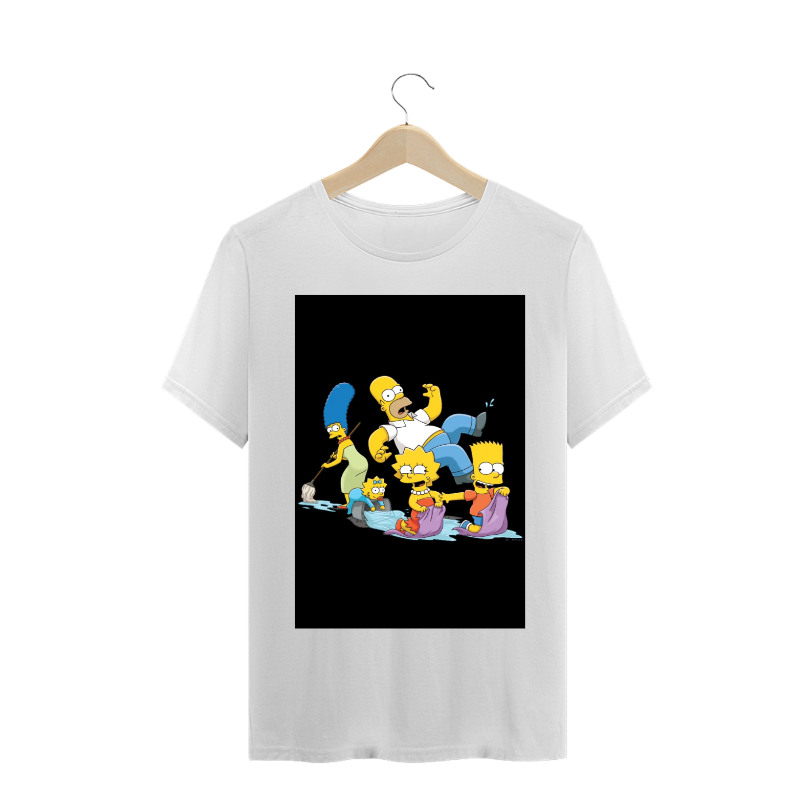 Camisas masculinas do Simpsons 